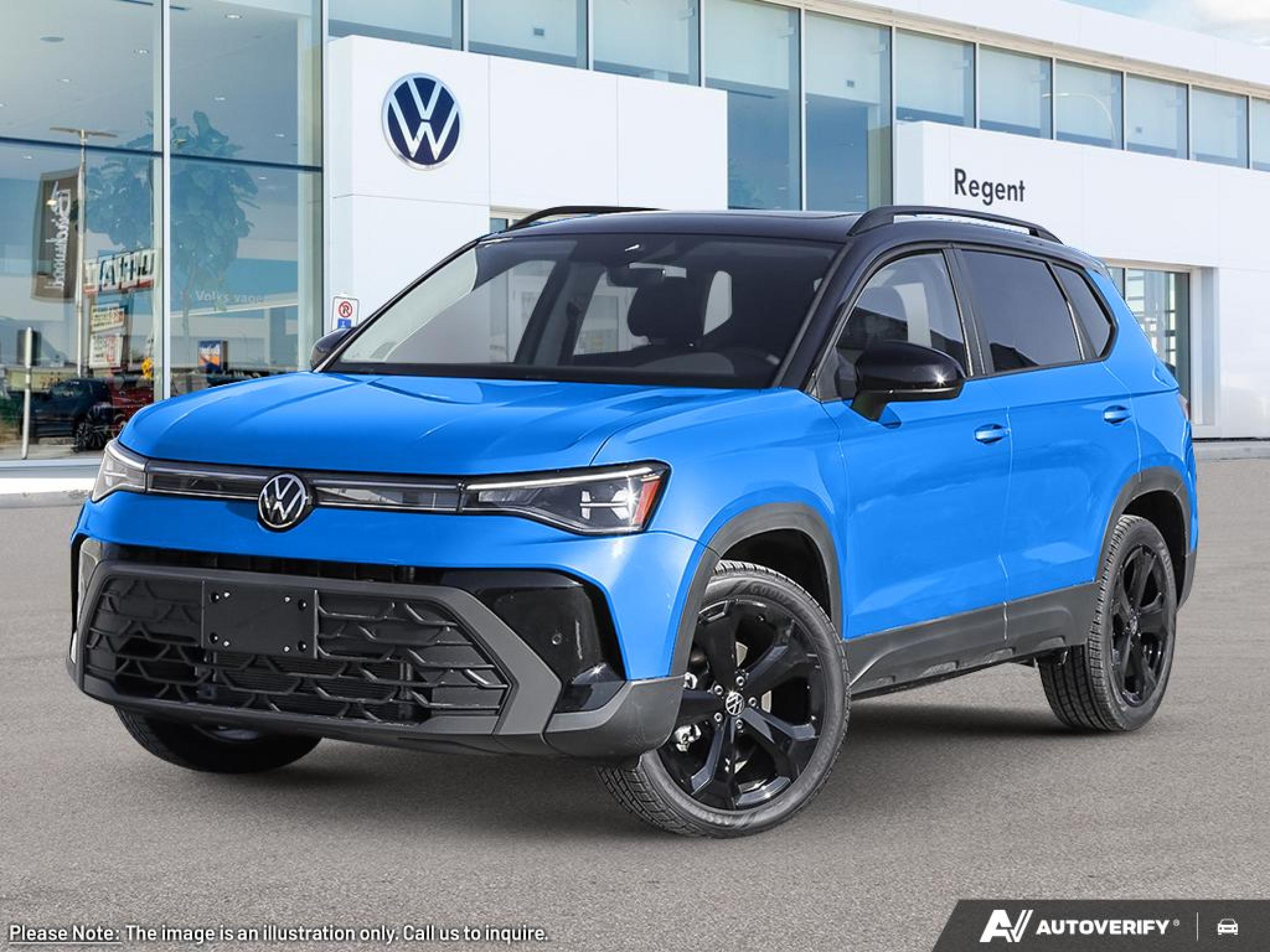 Cornflower Blue w/Deep Black Roof 2026 Volkswagen Taos SUV / Crossover  Automatic