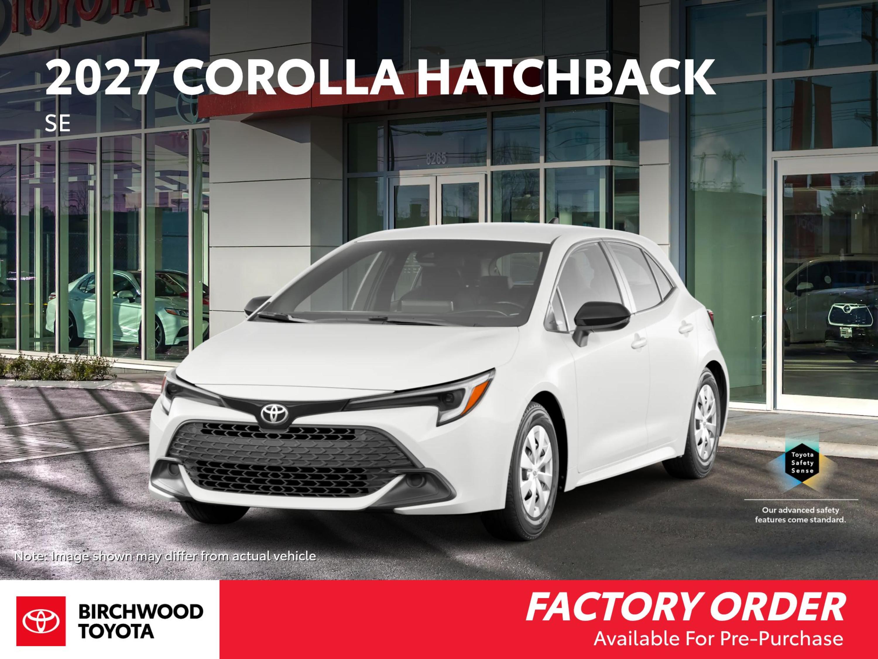 White 2027 Toyota Corolla Hatchback Automatic