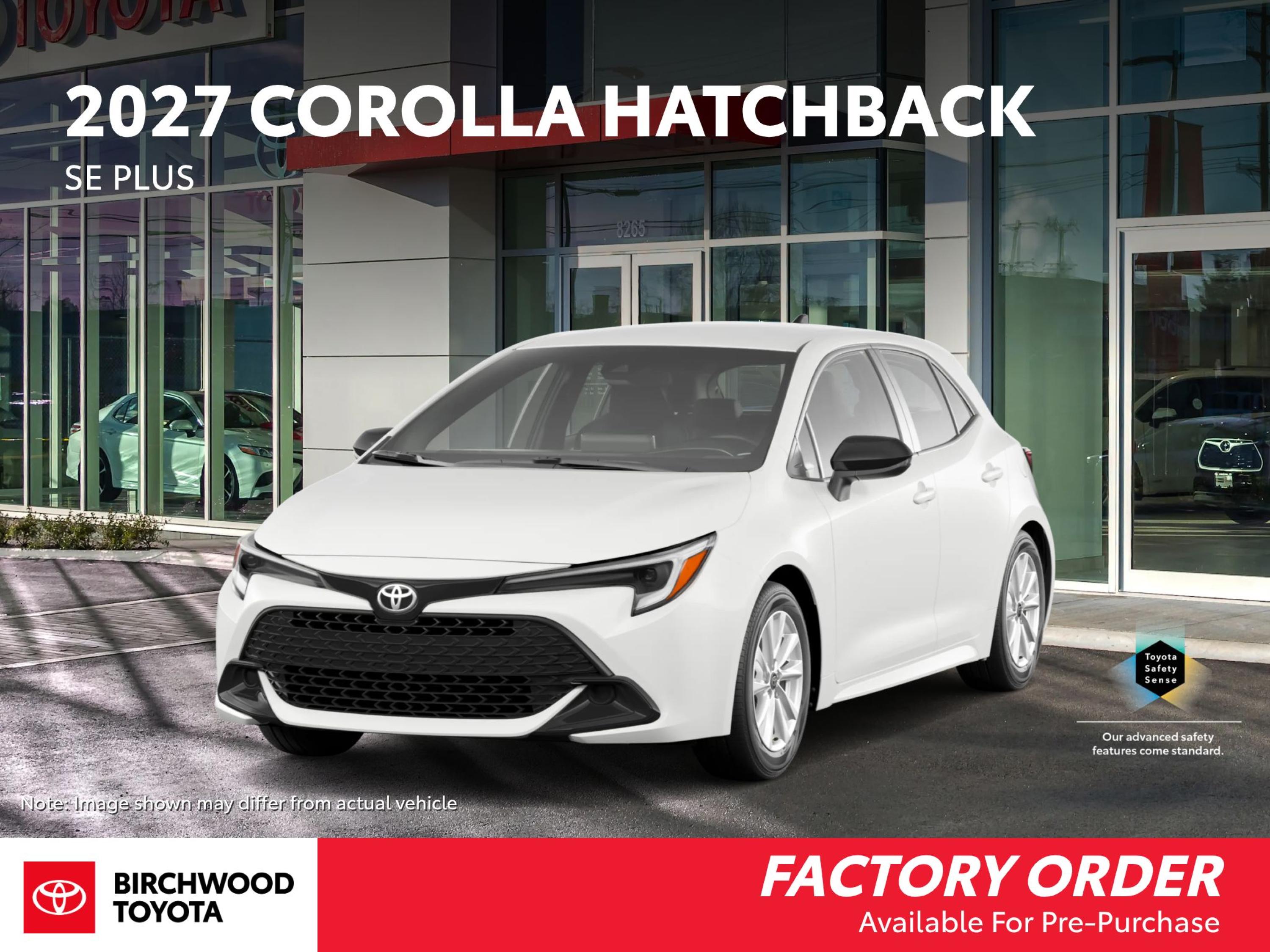 White 2027 Toyota Corolla Hatchback Automatic