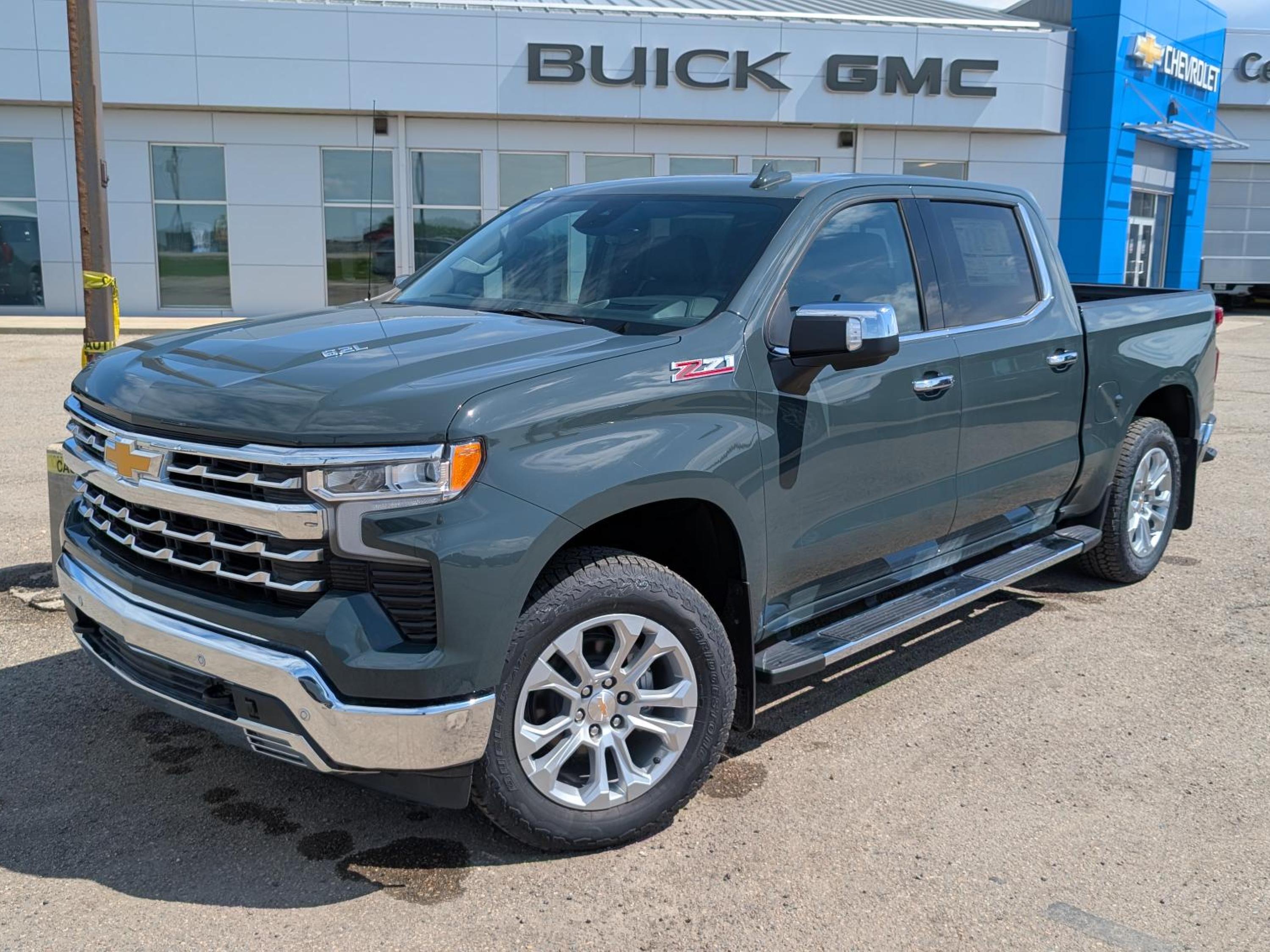 Gray (Cypress Grey) 2026 Chevrolet Silverado 1500 Pickup Truck Four-Wheel Drive Automatic