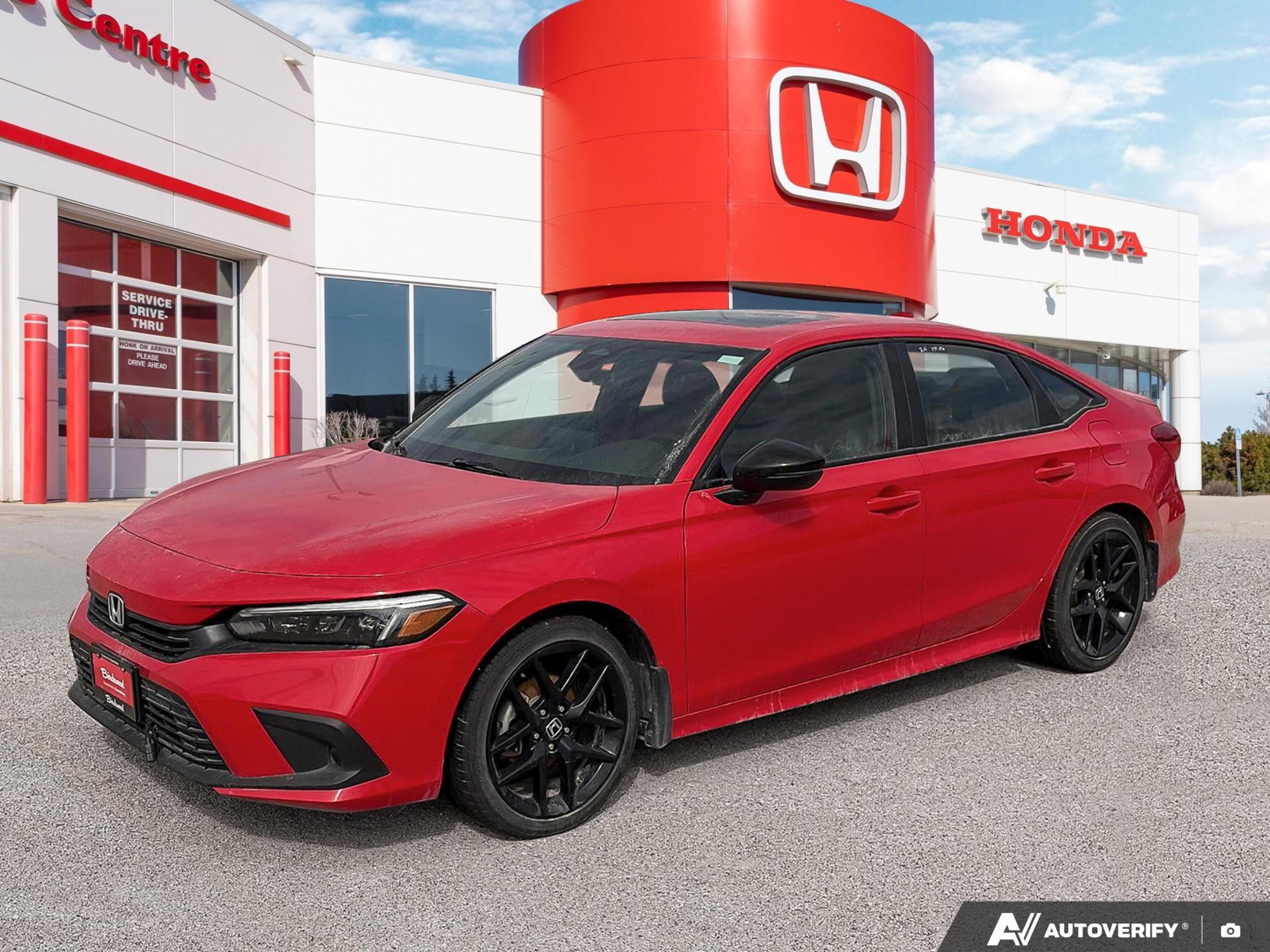 Rallye Red 2024 Honda Civic Sport FWD Sedan Front-Wheel Drive Automatic