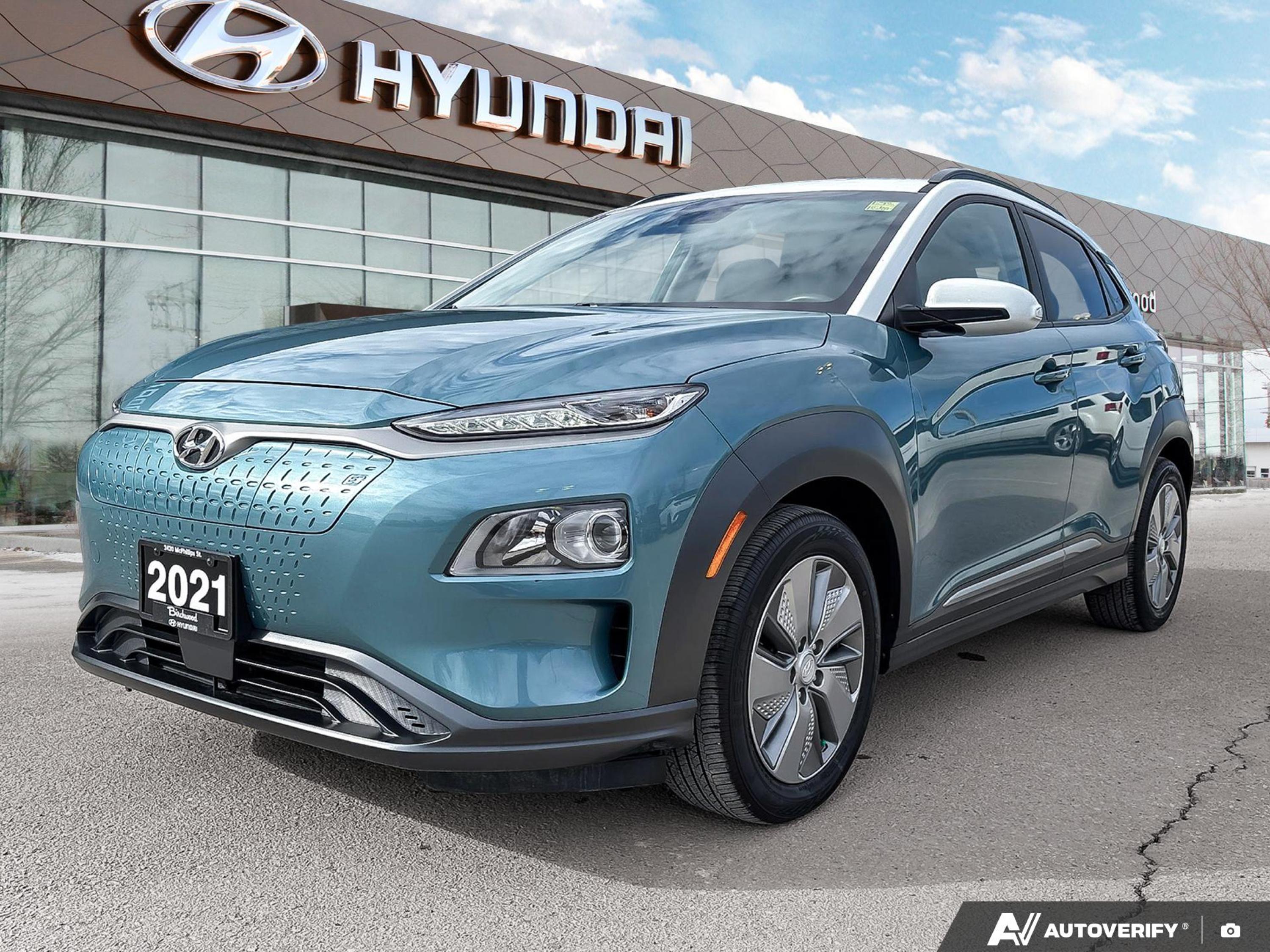 used 2021 Hyundai Kona Electric car, priced at $24,977
