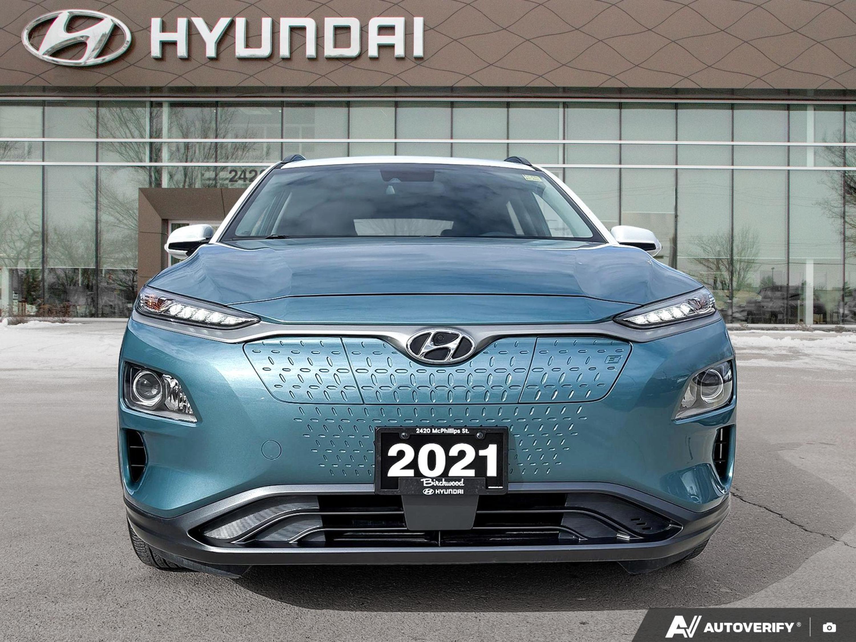 used 2021 Hyundai Kona Electric car, priced at $24,977