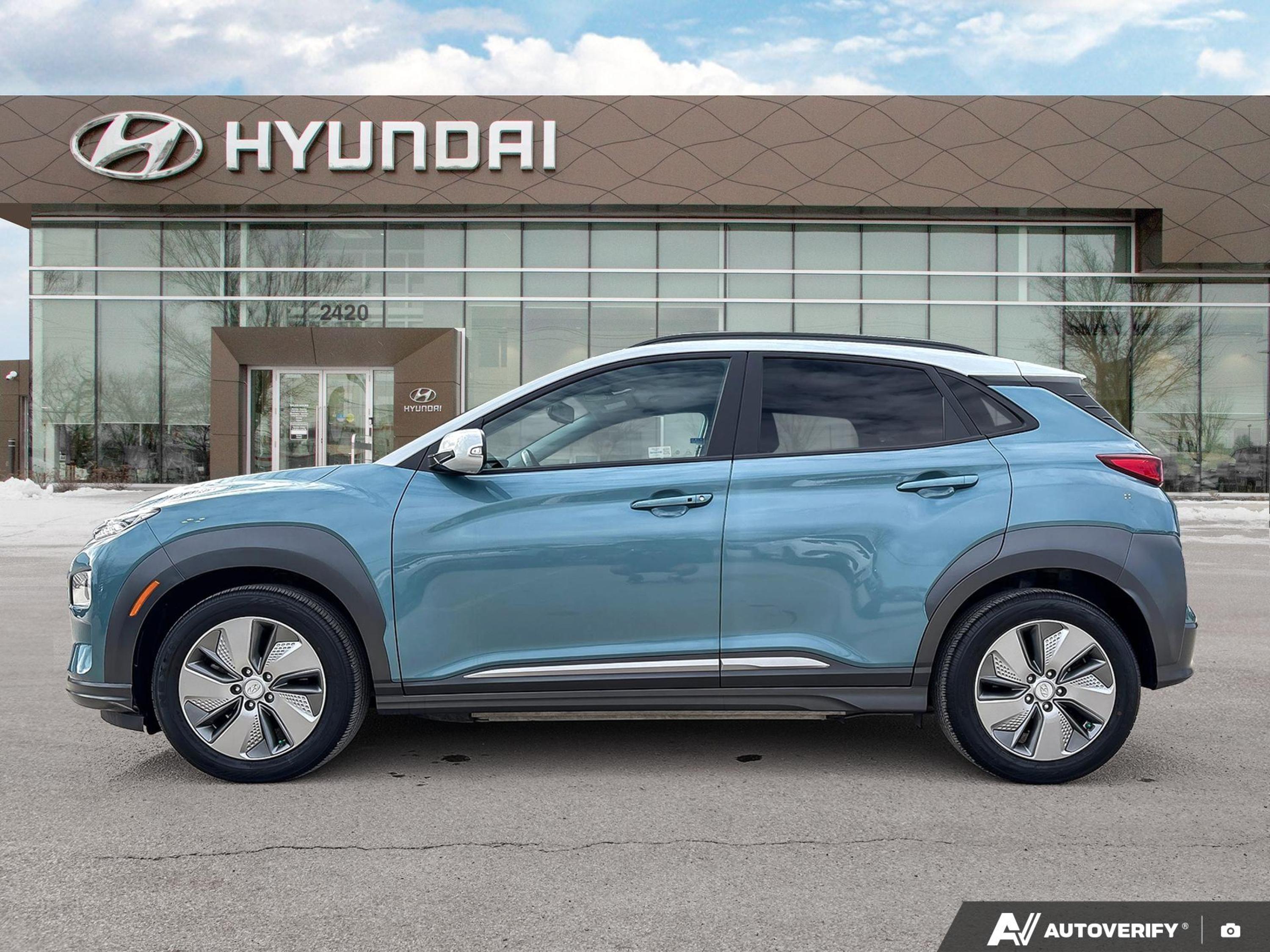used 2021 Hyundai Kona Electric car, priced at $24,977