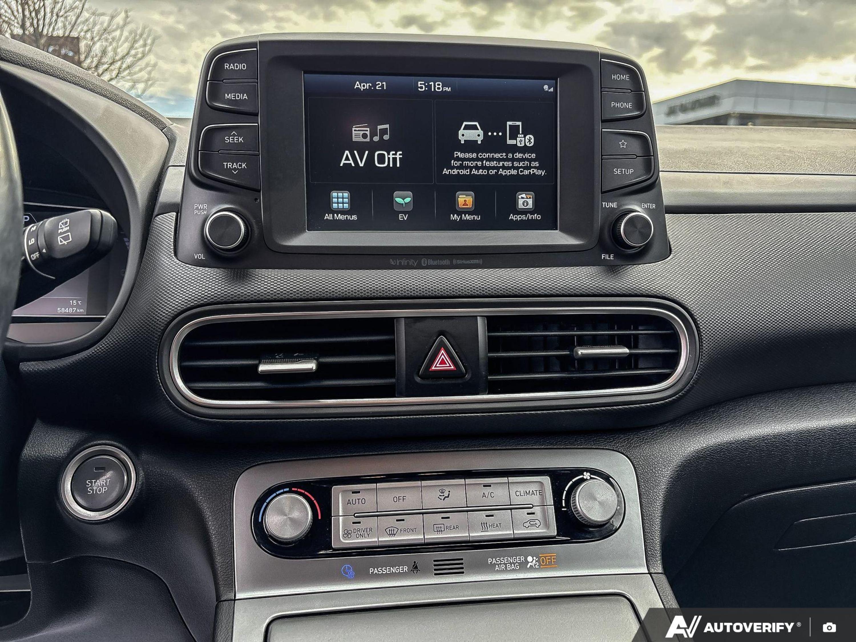 used 2021 Hyundai Kona Electric car, priced at $24,977