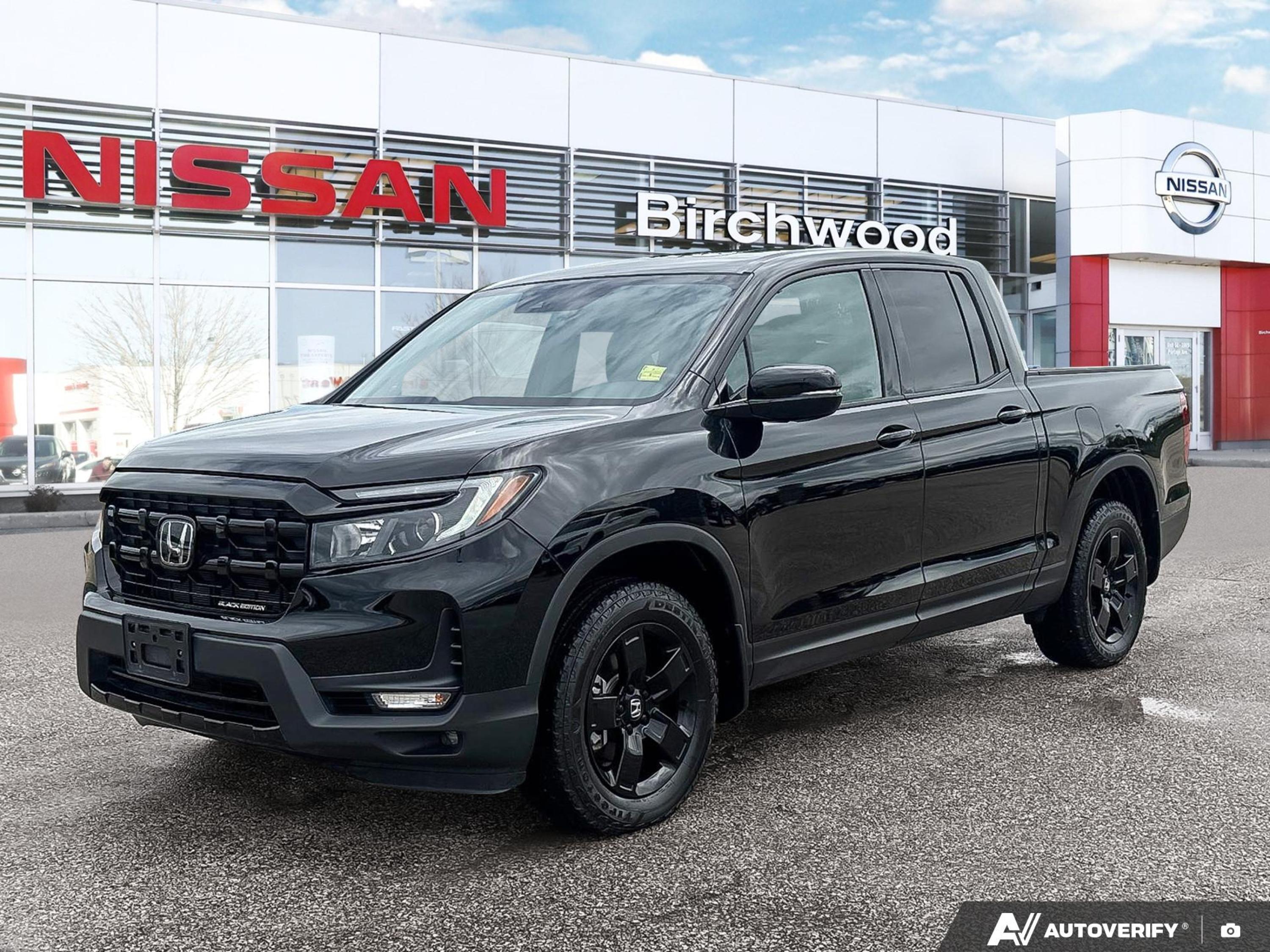 Crystal Black Pearl 2024 Honda Ridgeline Black Edition AWD Pickup Truck All-Wheel Drive Automatic