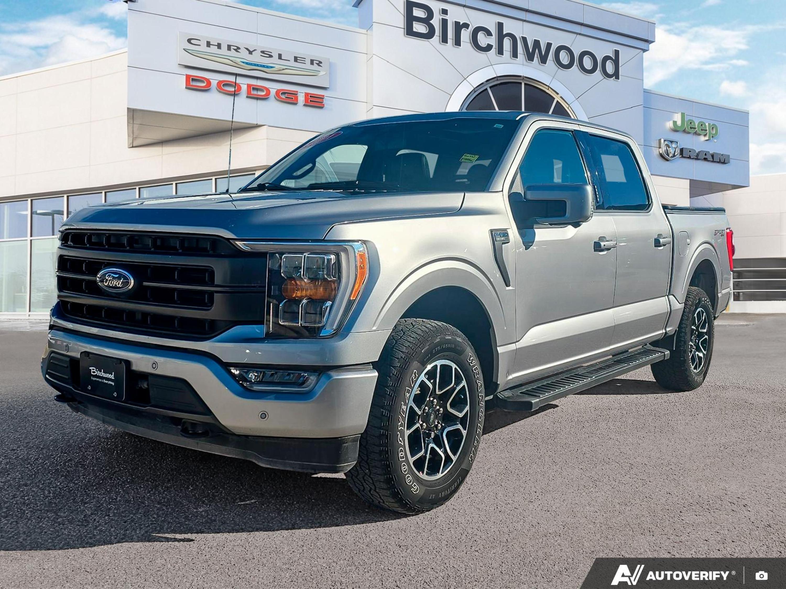 Iconic Silver Metallic 2021 Ford F-150 Lariat SuperCrew 4WD Pickup Truck Four-Wheel Drive Automatic