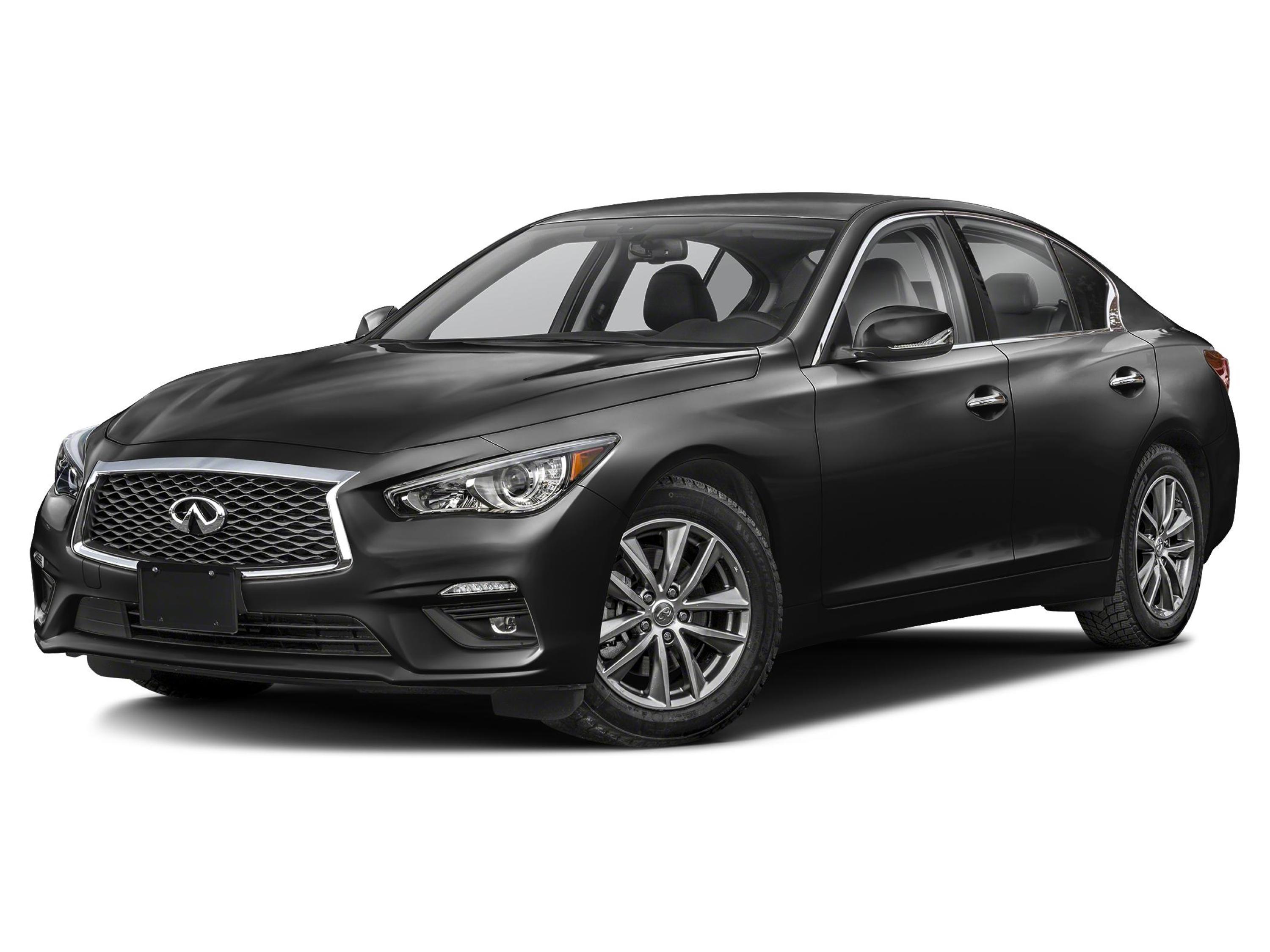 Black Obsidian 2024 INFINITI Q50 Luxe AWD Sedan All-Wheel Drive Automatic