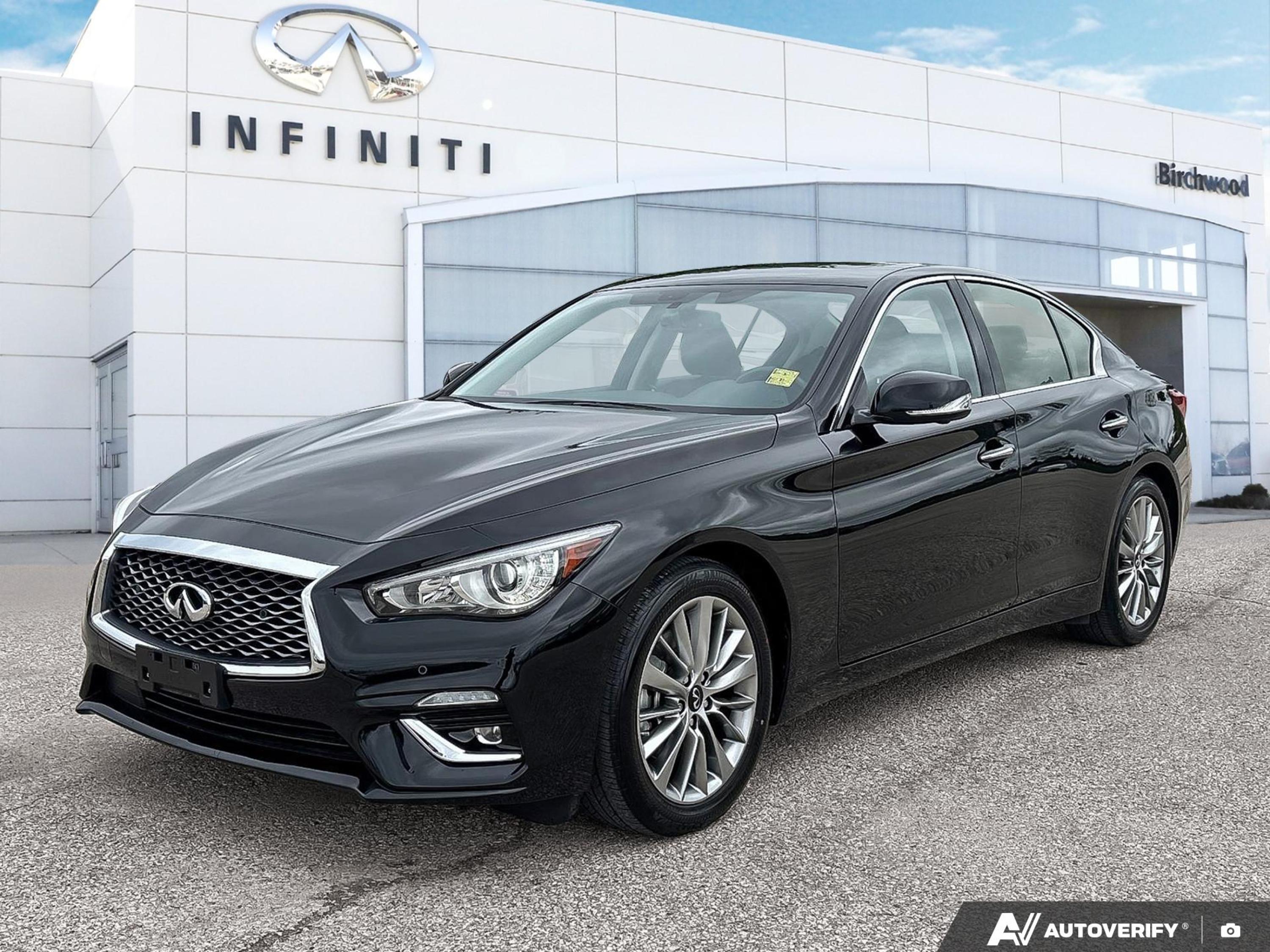 Black Obsidian 2024 INFINITI Q50 Luxe AWD Sedan All-Wheel Drive Automatic
