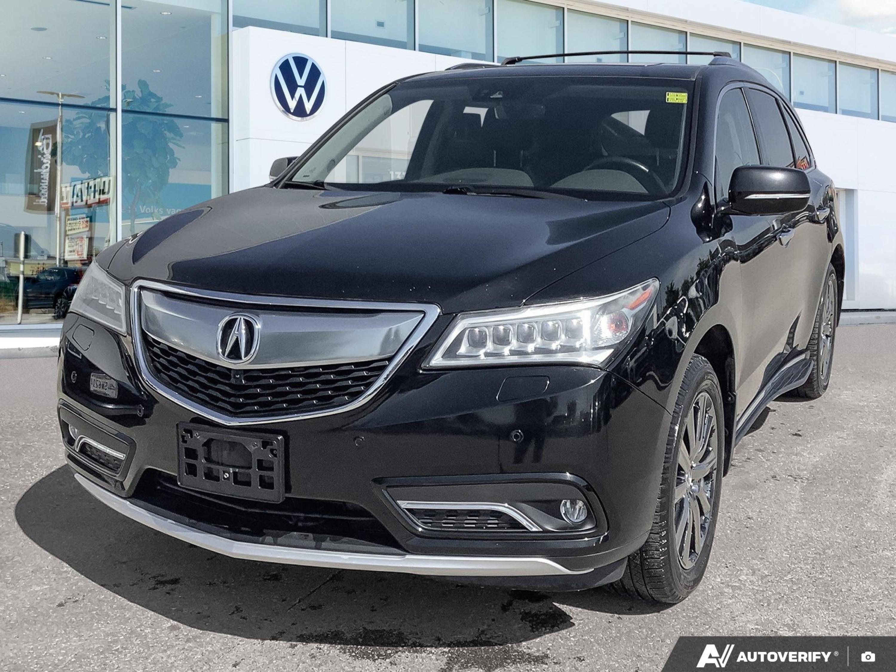 Crystal Black Pearl 2016 Acura MDX SH-AWD with Elite Package SUV / Crossover Automatic