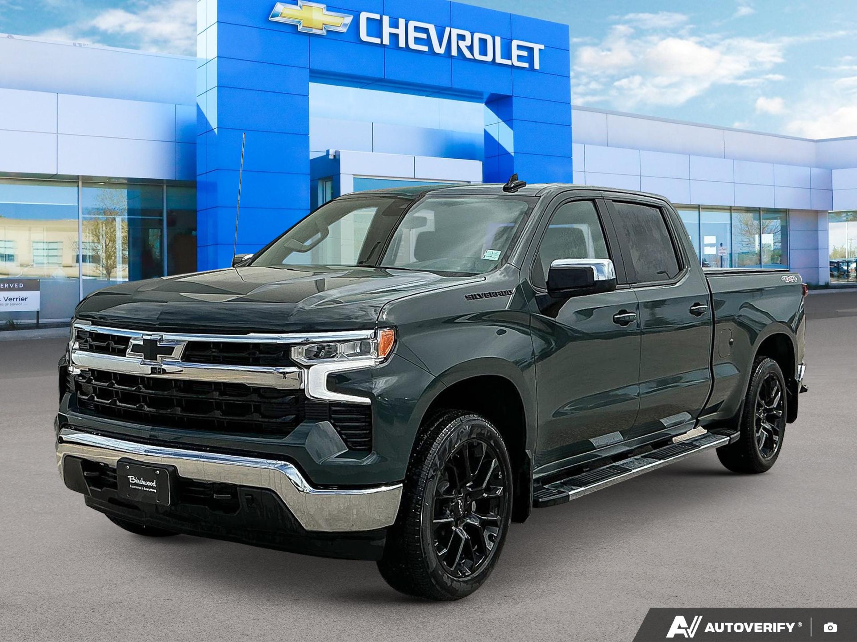 Gray (Cypress Grey) 2026 Chevrolet Silverado 1500 LT Crew Cab 4WD Pickup Truck Four-Wheel Drive Automatic