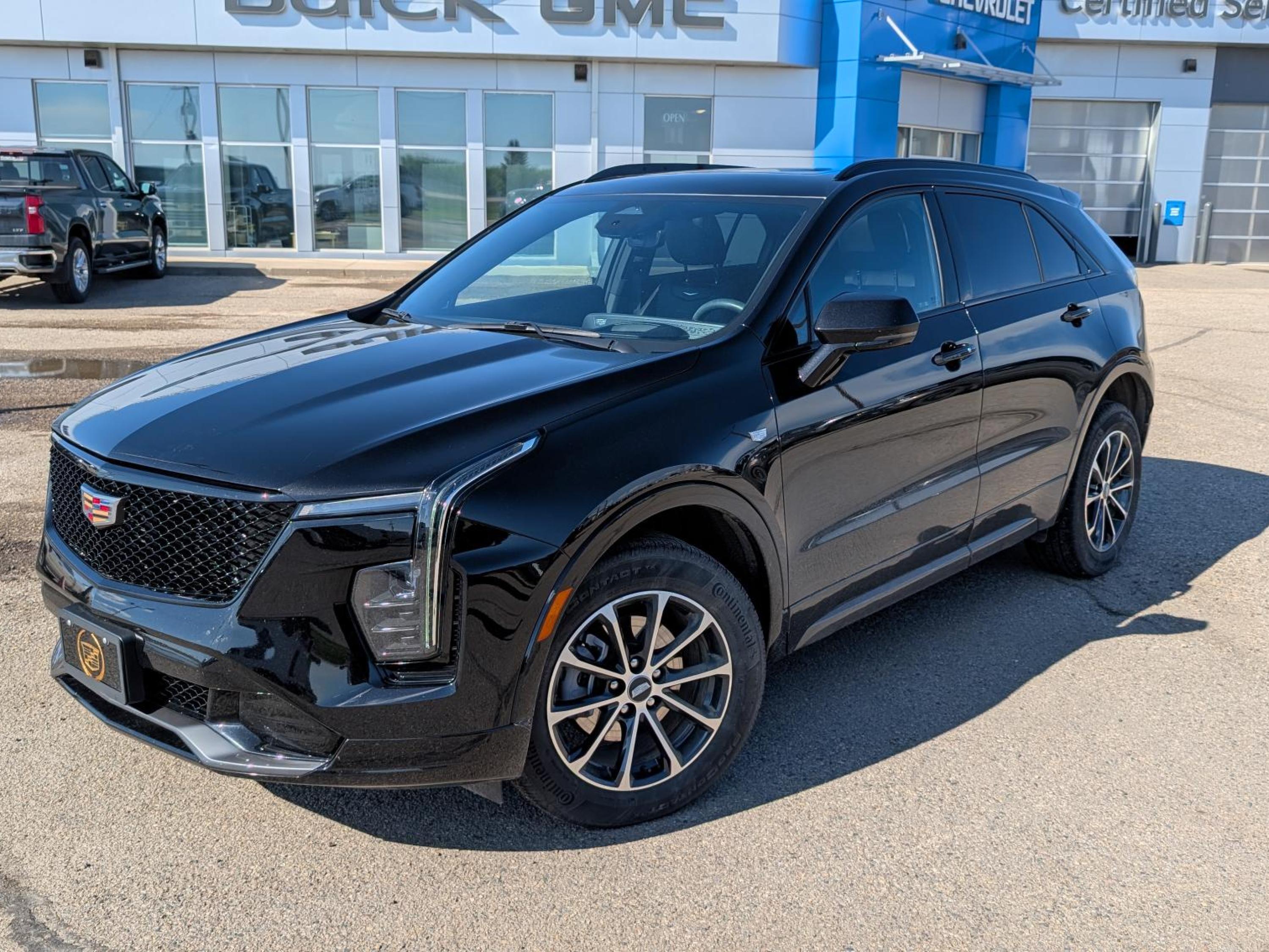 Stellar Black Metallic 2024 Cadillac XT4 Sport AWD SUV / Crossover Four-Wheel Drive Automatic