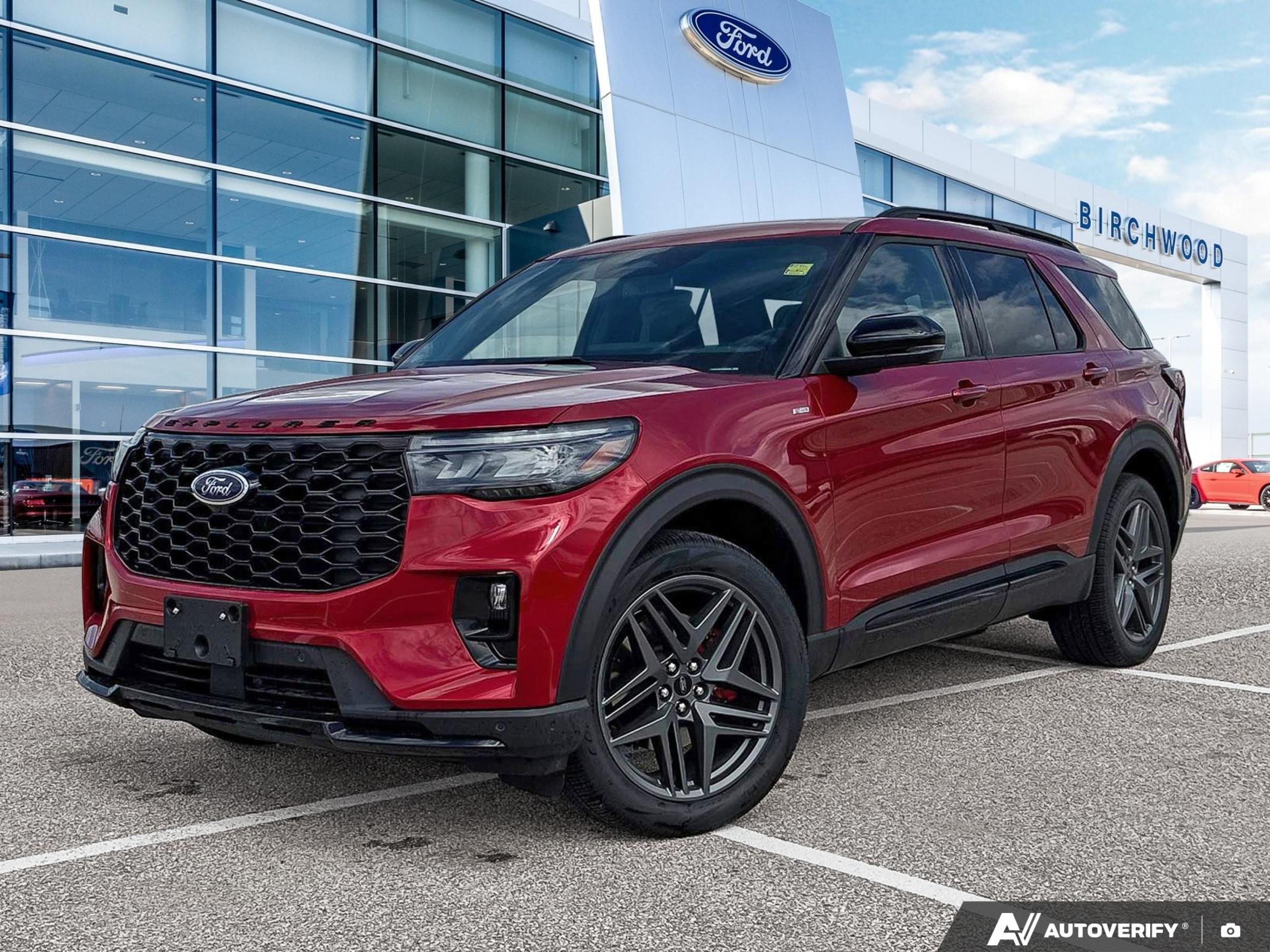Rapid Red Metallic Tinted Clearcoat 2026 Ford Explorer ST-Line AWD SUV / Crossover All-Wheel Drive Automatic