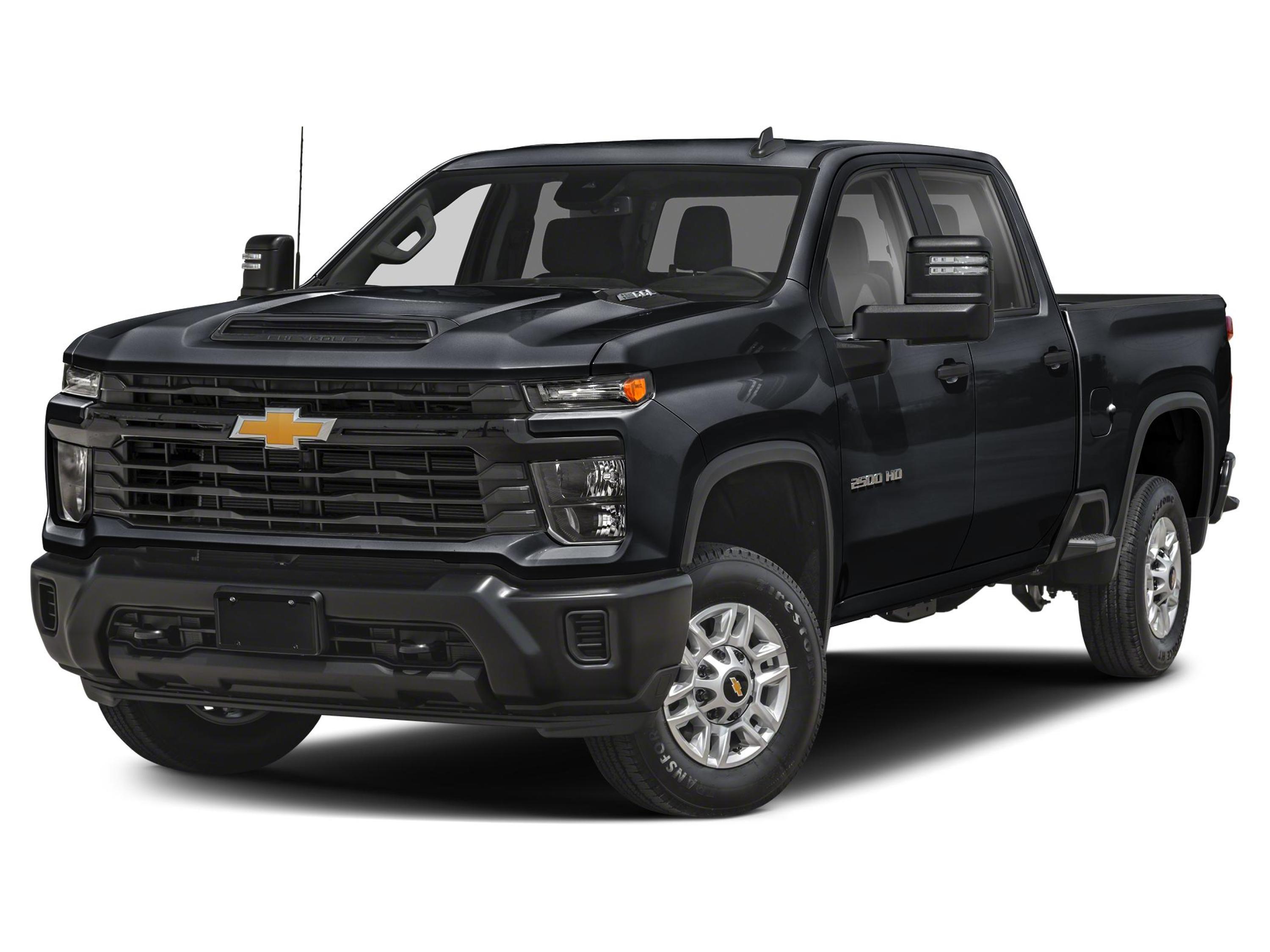 Black 2026 Chevrolet Silverado 2500HD Custom Crew Cab 4WD Pickup Truck Four-Wheel Drive Automatic