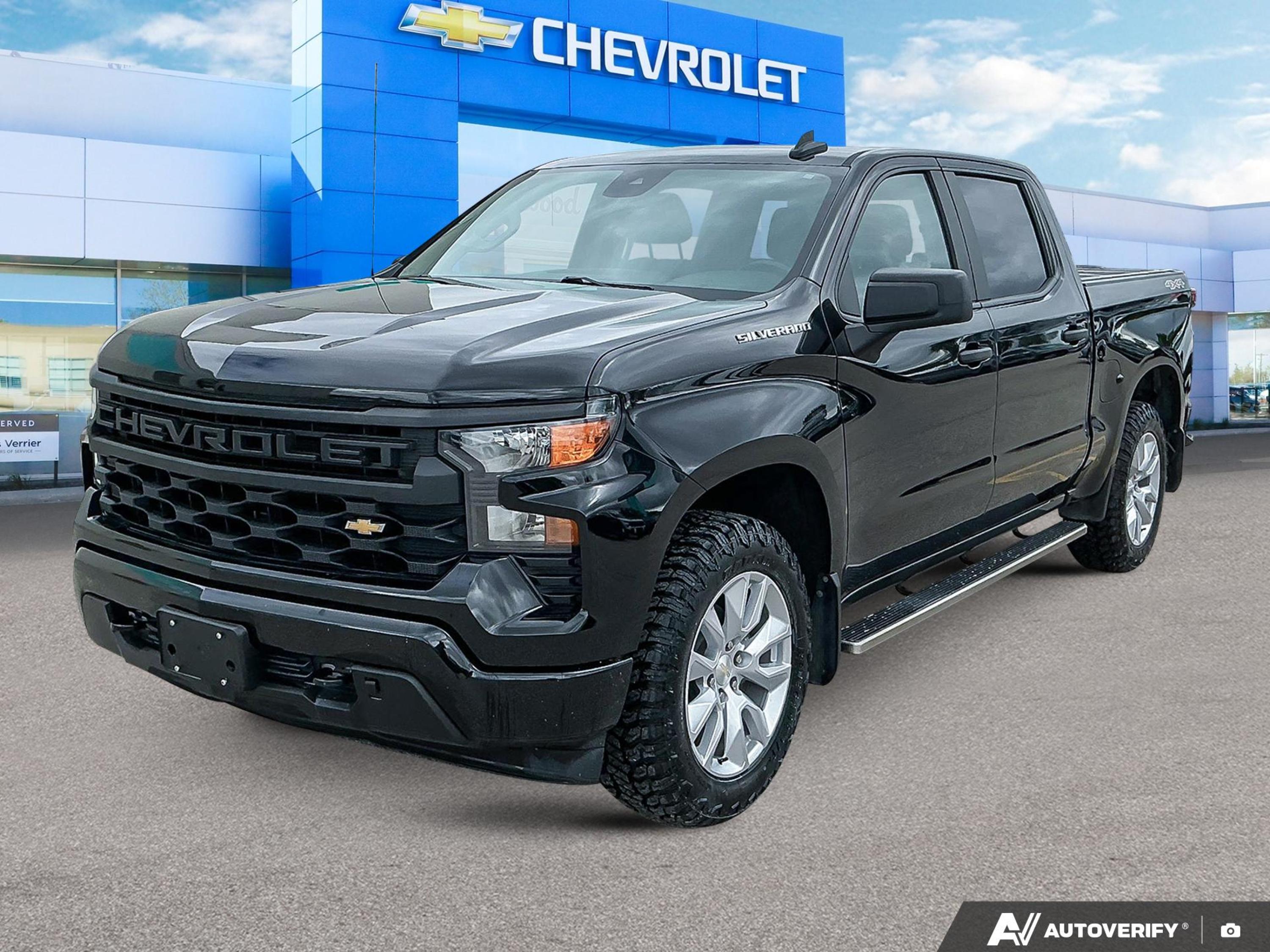 Black 2022 Chevrolet Silverado 1500 Pickup Truck Four-Wheel Drive Automatic