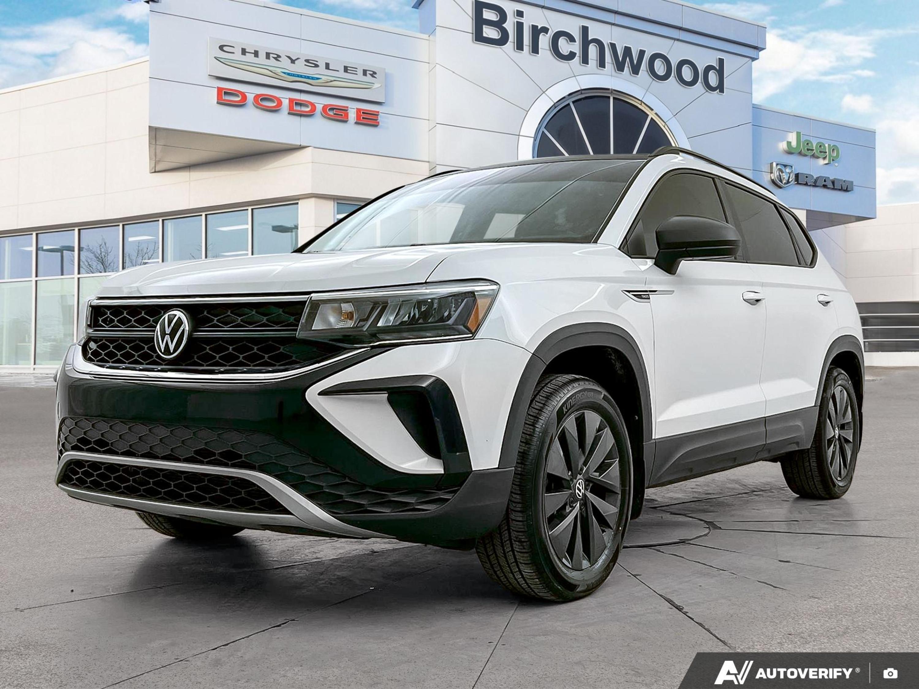 Pure White 2022 Volkswagen Taos SUV / Crossover Automatic