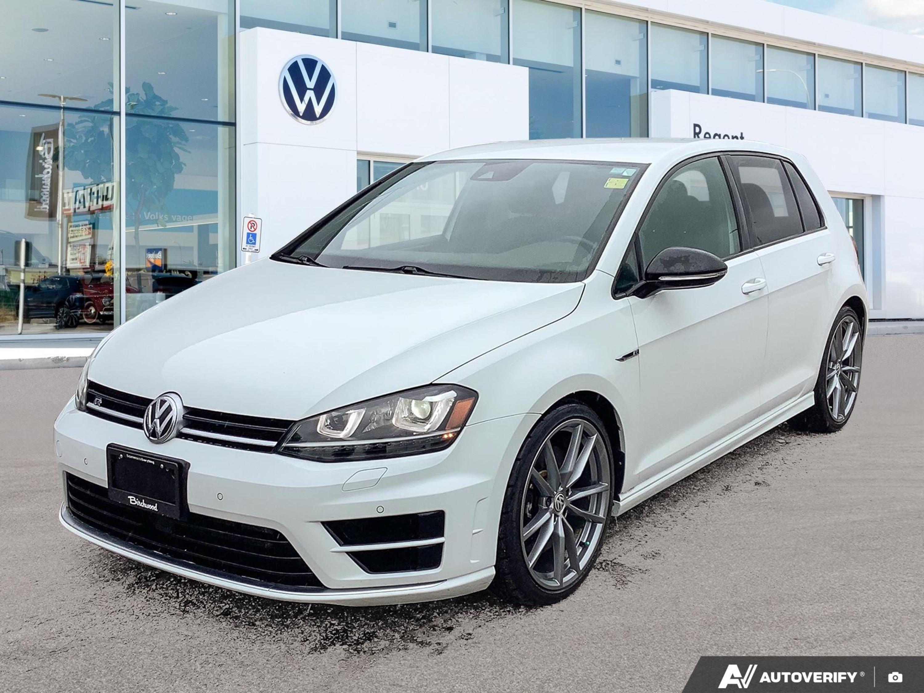 Pure White 2016 Volkswagen Golf R Hatchback All-Wheel Drive Manual