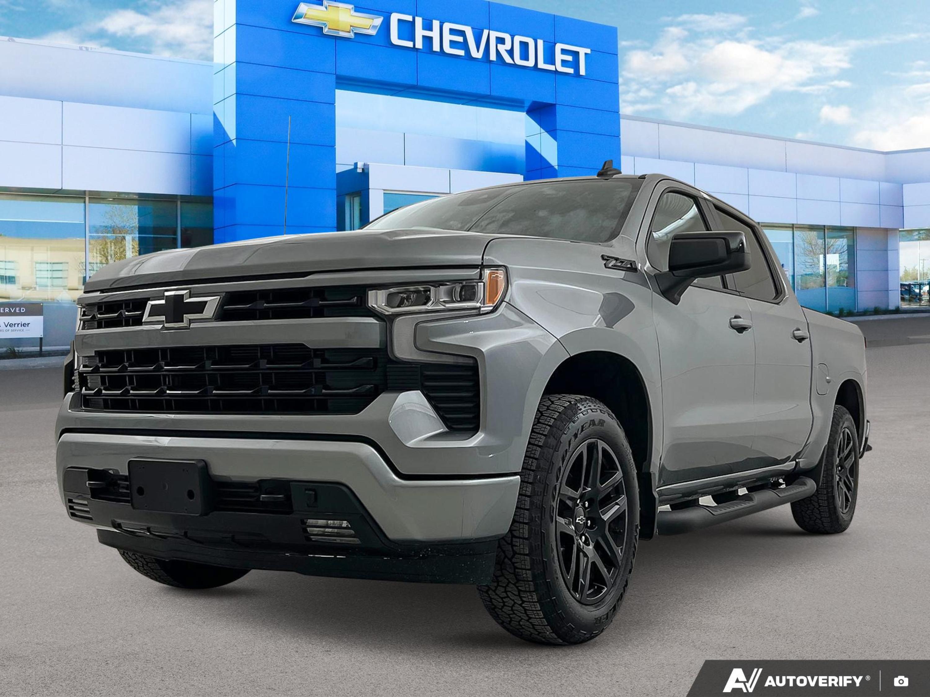 Gray (Sterling Grey Metallic) 2026 Chevrolet Silverado 1500 Pickup Truck Four-Wheel Drive Automatic