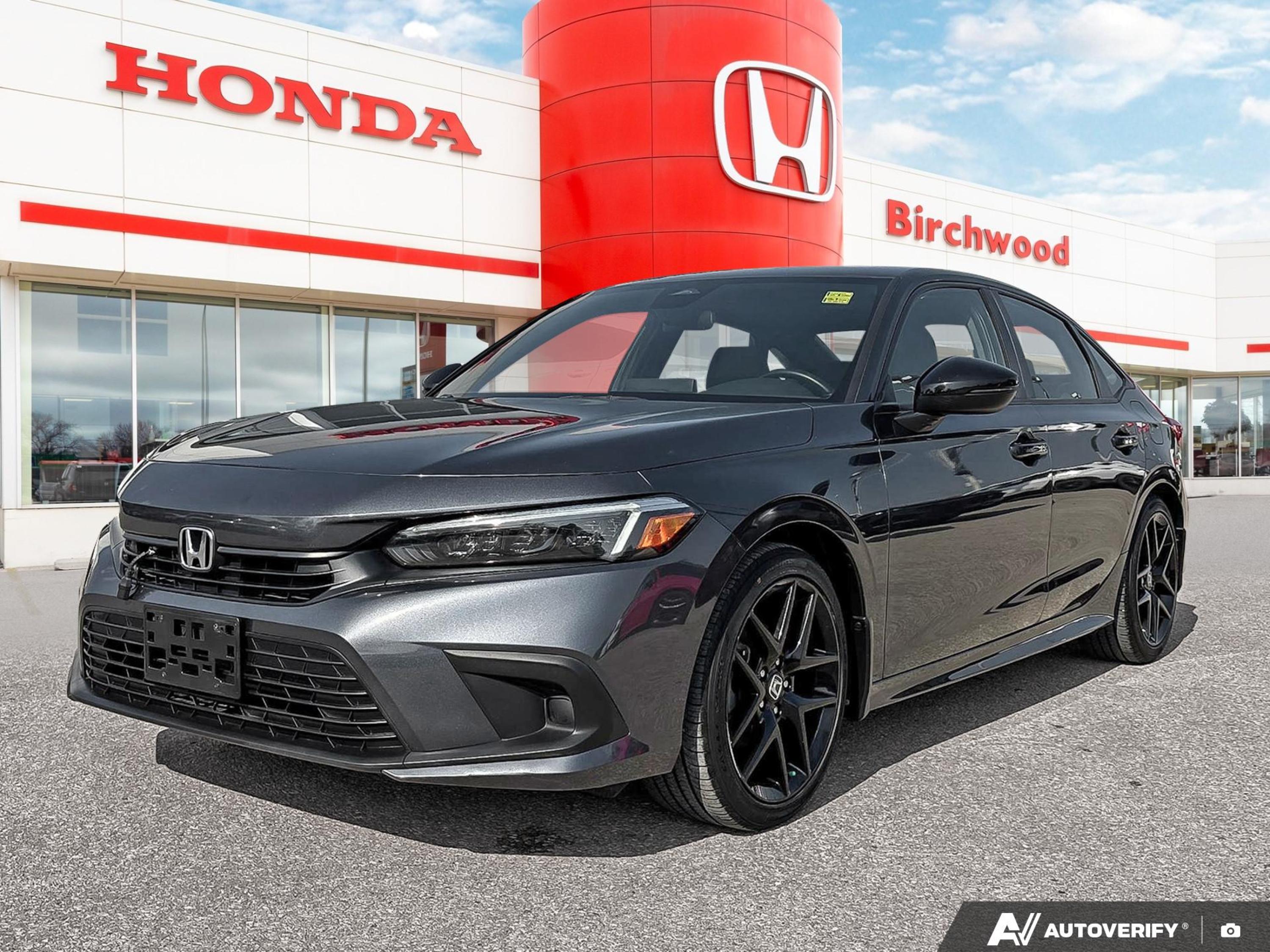 Gray 2022 Honda Civic Sedan Front-Wheel Drive Automatic