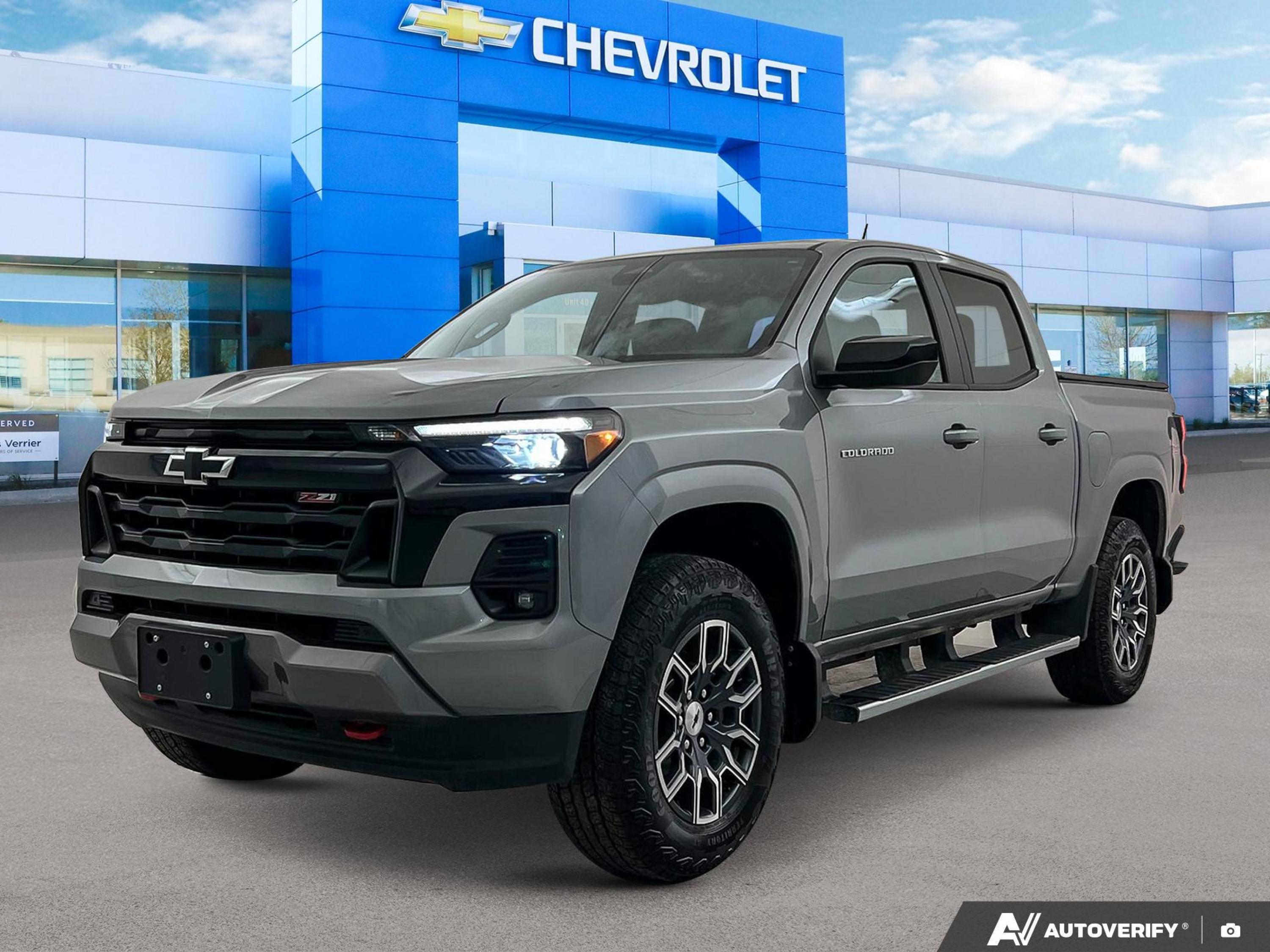 Gray (Sterling Grey Metallic) 2024 Chevrolet Colorado Pickup Truck Four-Wheel Drive Automatic