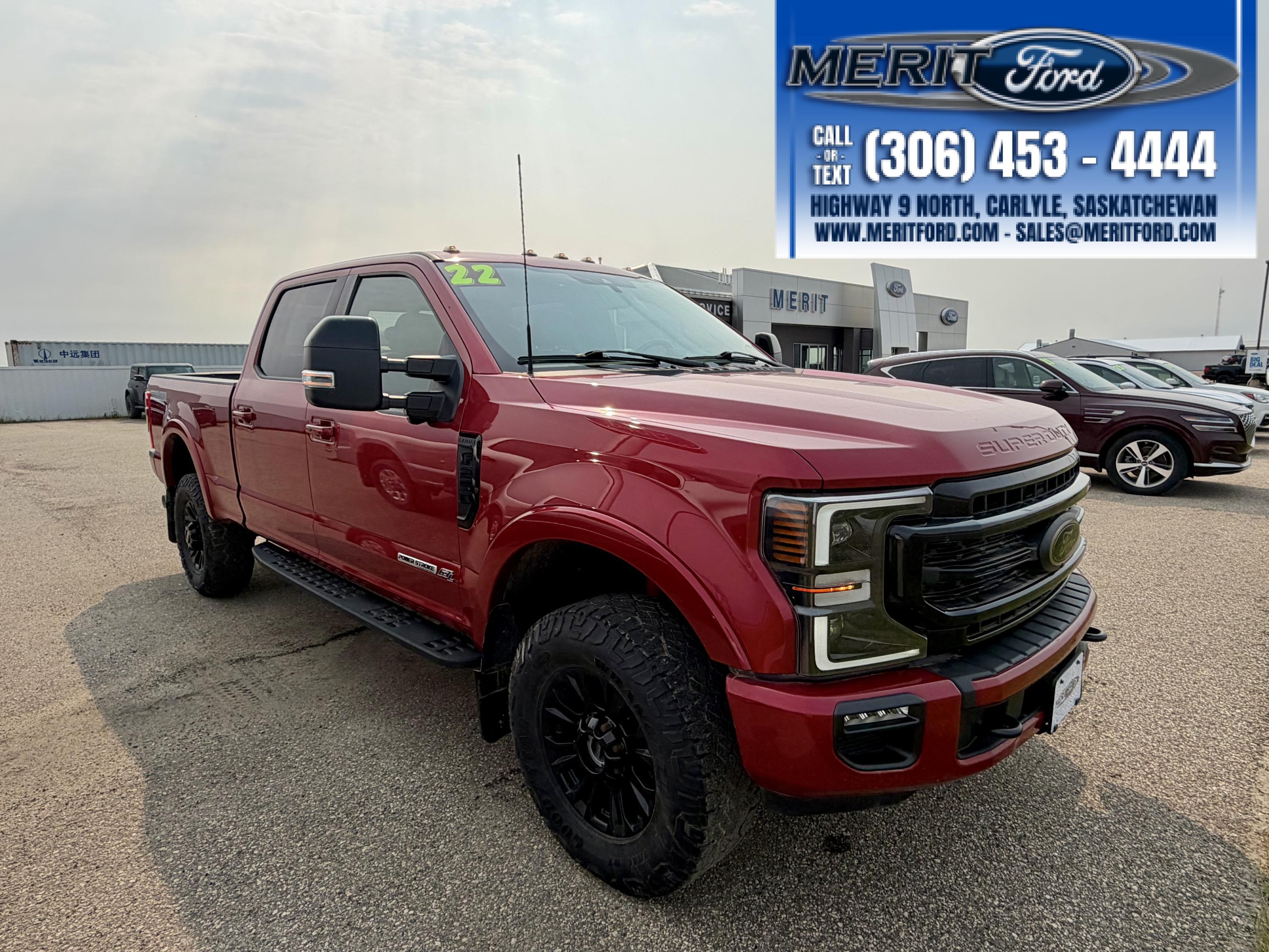 Rapid Red Metallic Tinted Clearcoat 2022 Ford F-250 Super Duty Pickup Truck Four-Wheel Drive Automatic