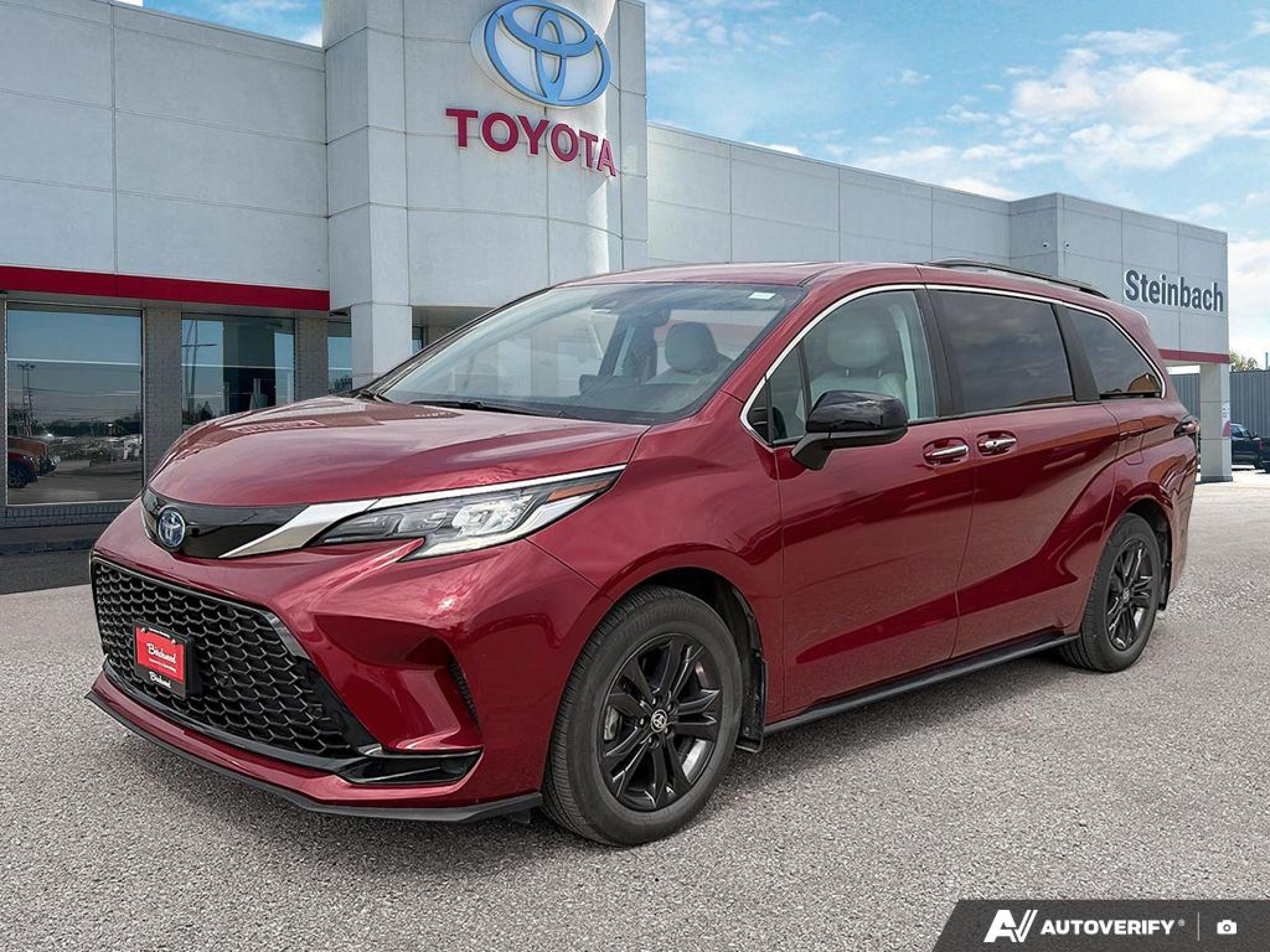 Red (Ruby Flare Pearl) 2024 Toyota Sienna Minivan All-Wheel Drive Automatic