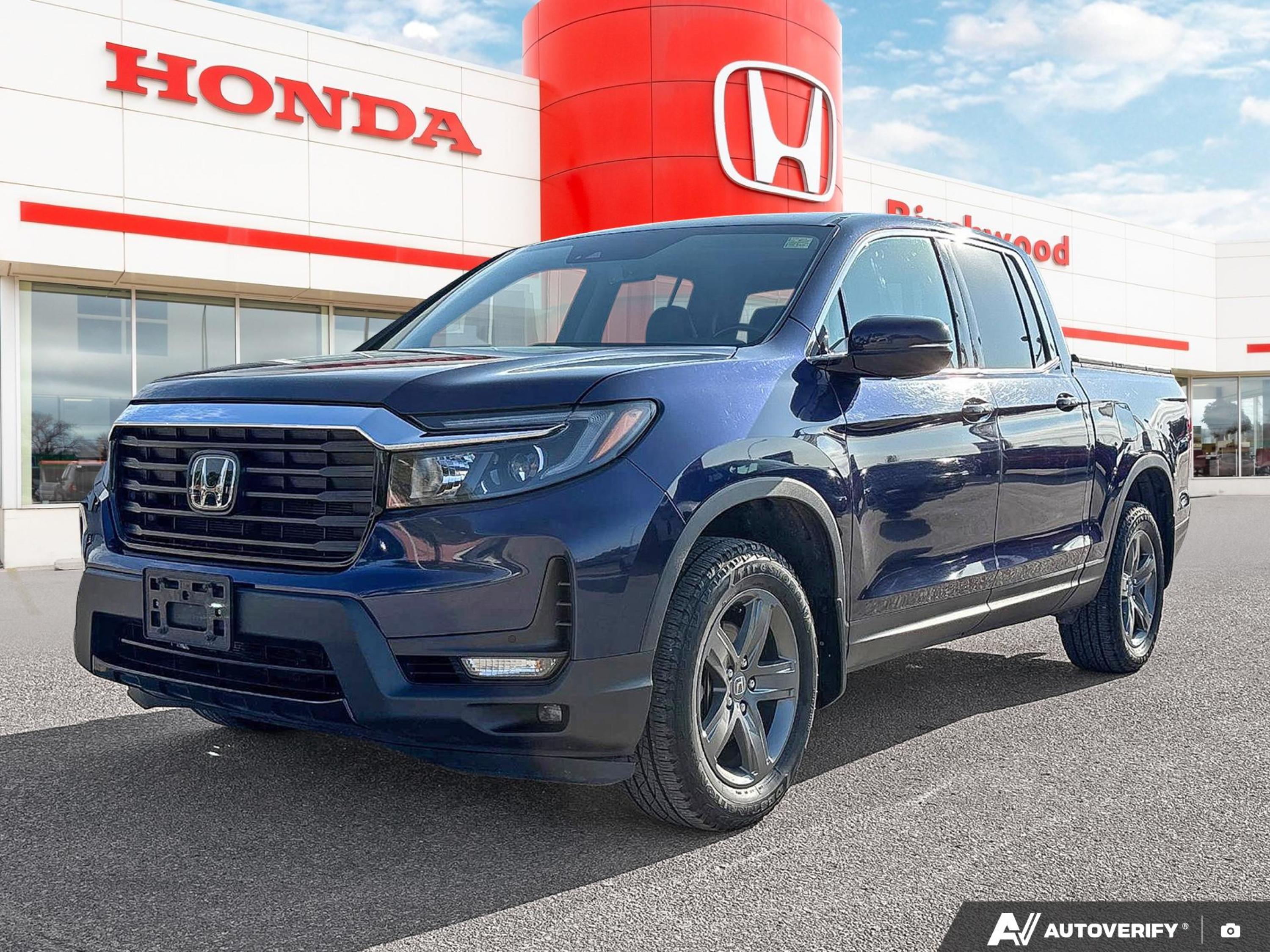 Black (Obsidian Blue Pearl) 2022 Honda Ridgeline Pickup Truck Automatic