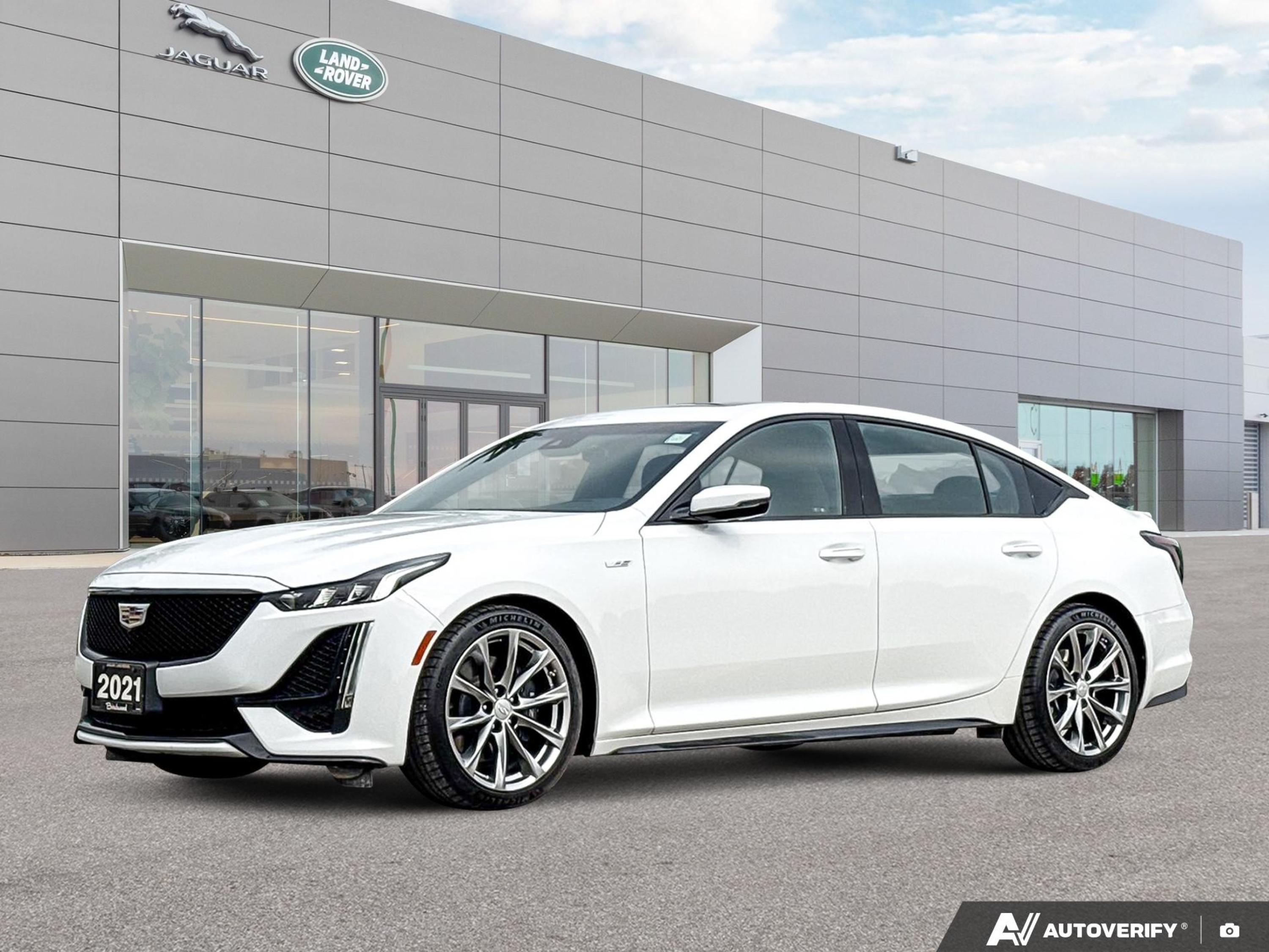 Summit White 2021 Cadillac CT5 Sedan Rear-Wheel Drive Automatic