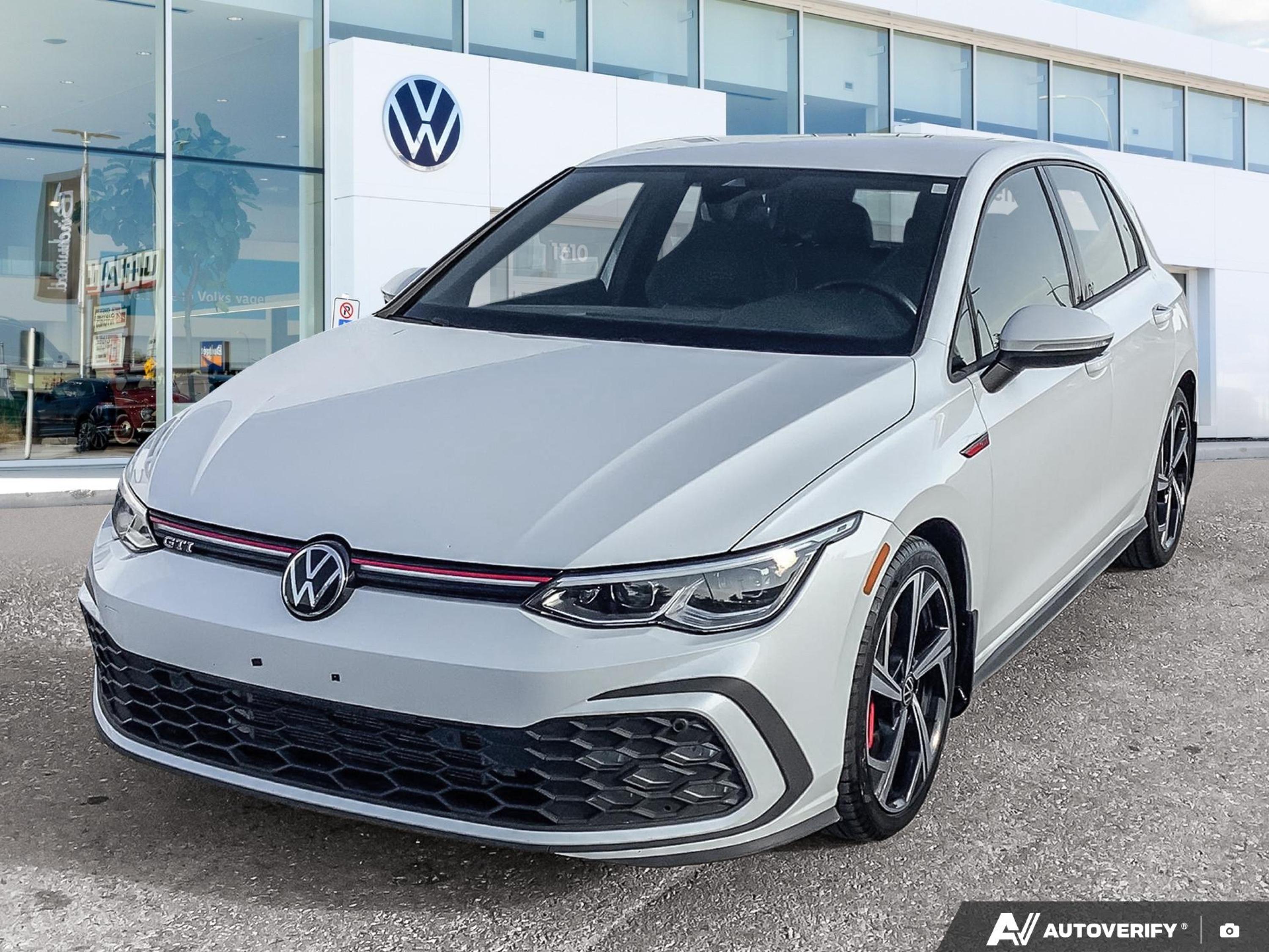 Oryx White Pearl 2024 Volkswagen Golf GTI Hatchback Front-Wheel Drive Automatic