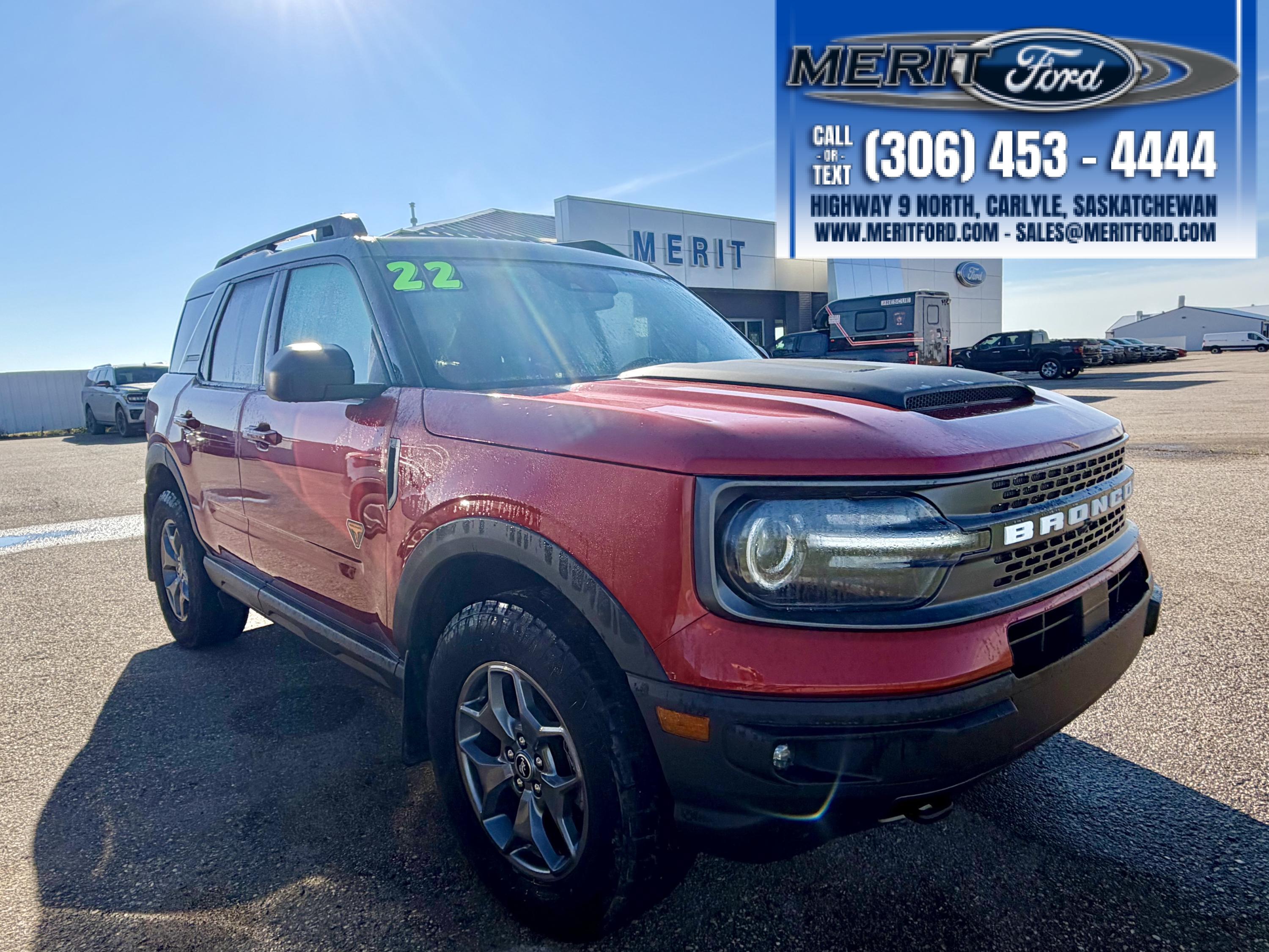 Hot Pepper Red Tinted Clearcoat 2022 Ford Bronco Sport SUV / Crossover All-Wheel Drive Automatic