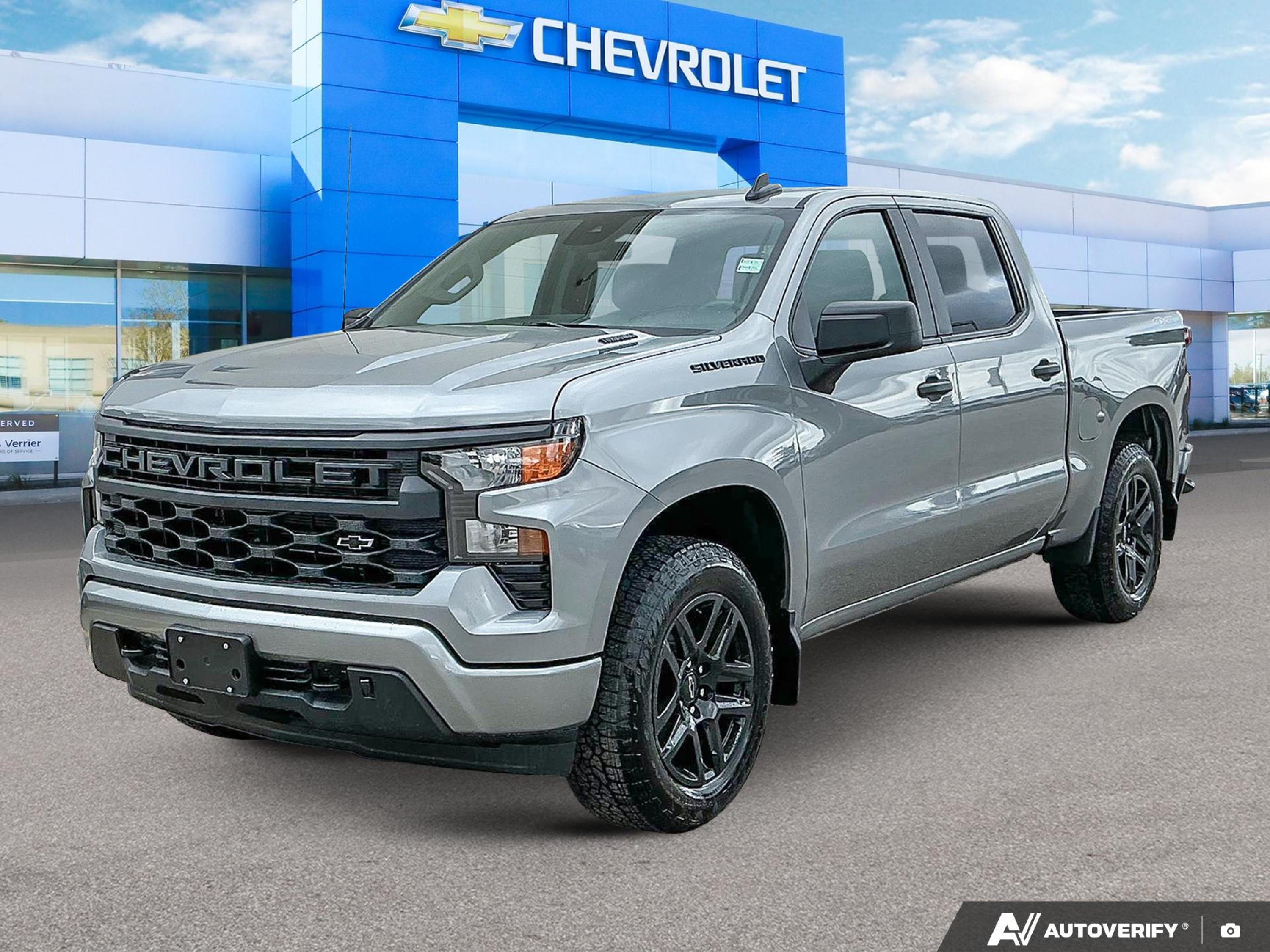 Gray (Sterling Grey) 2026 Chevrolet Silverado 1500 Pickup Truck Four-Wheel Drive Automatic