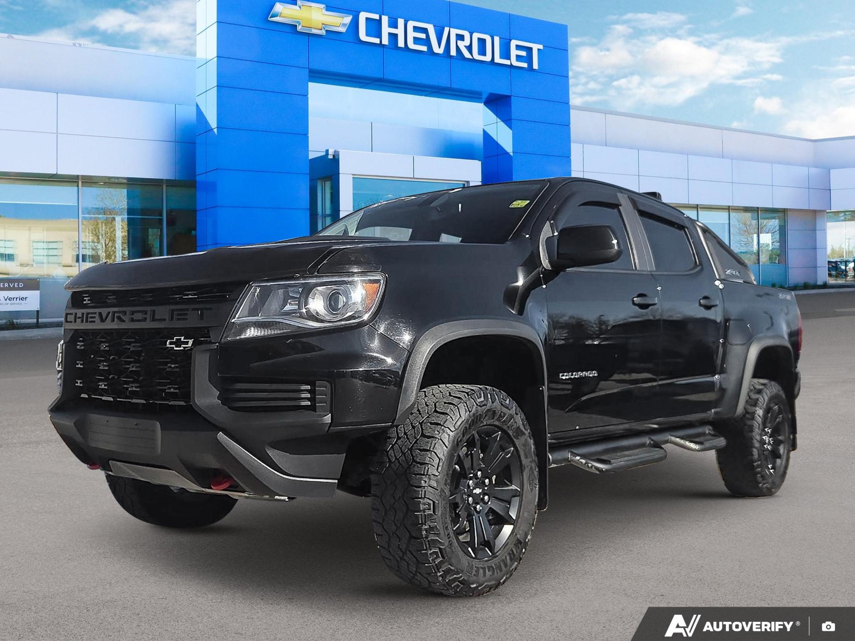Black 2021 Chevrolet Colorado Pickup Truck Four-Wheel Drive Automatic