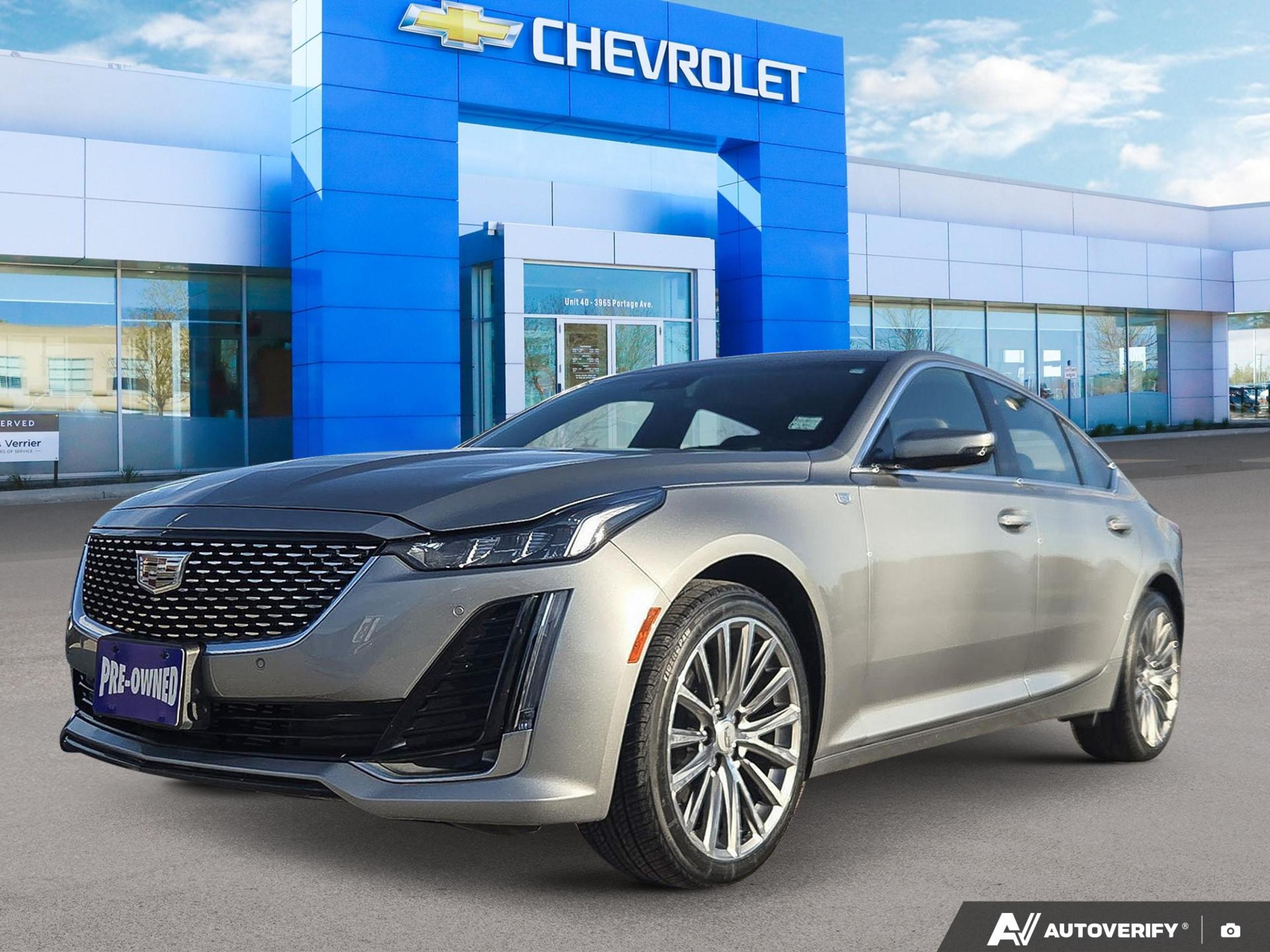 Argent Silver Metallic 2023 Cadillac CT5 Sedan All-Wheel Drive Automatic