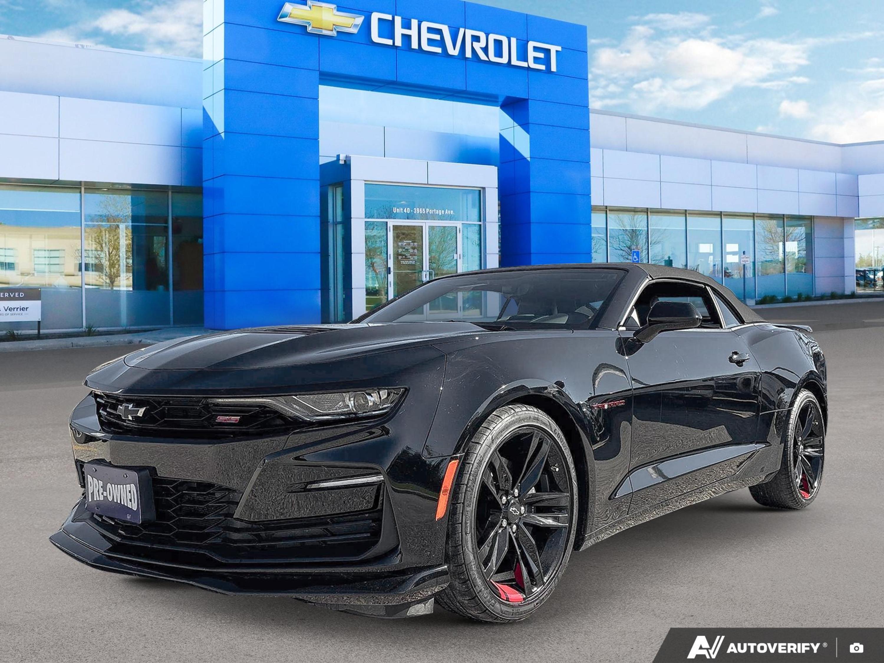Black 2021 Chevrolet Camaro Convertible Rear-Wheel Drive Manual