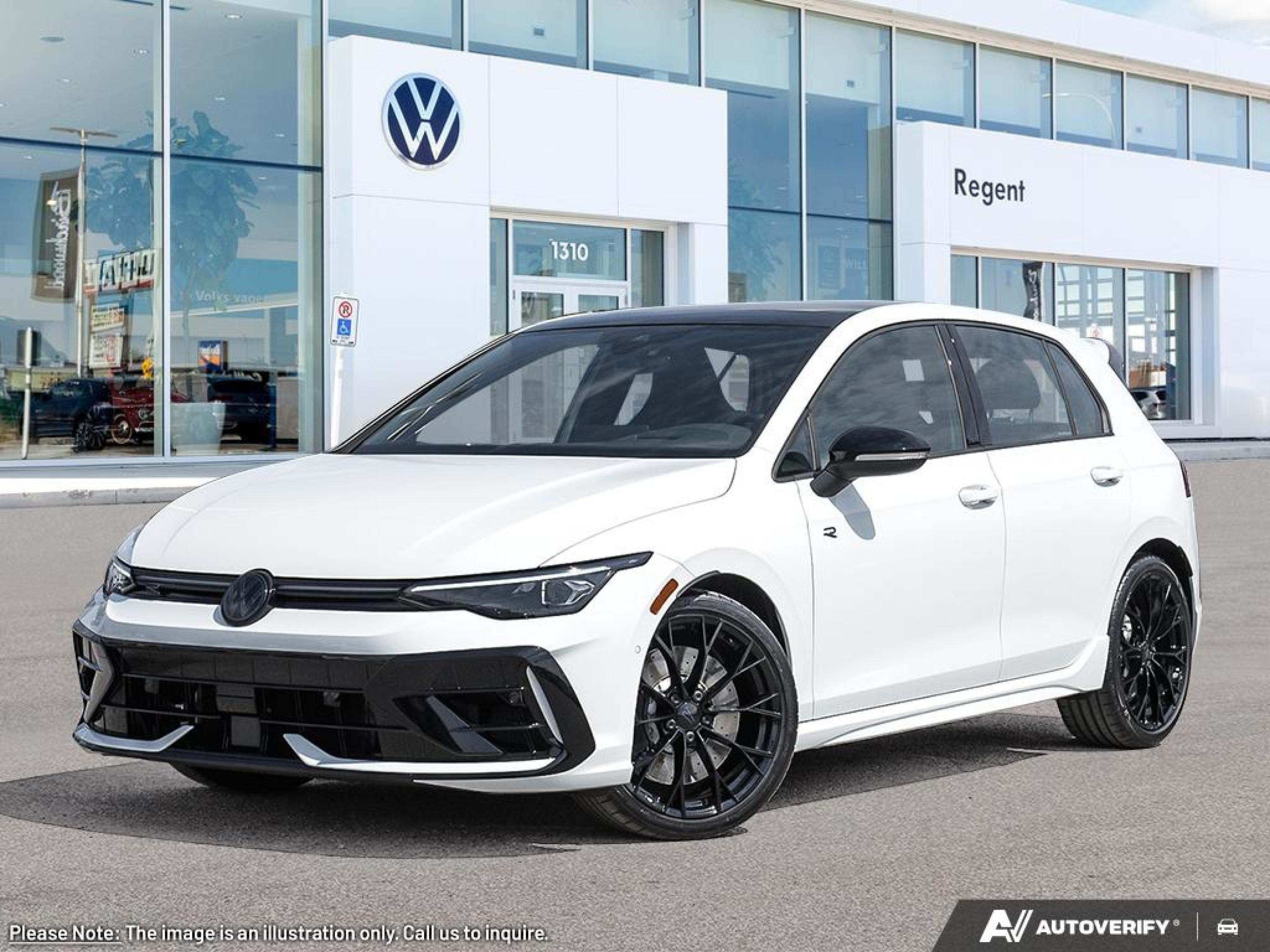 Pure White 2026 Volkswagen Golf R Hatchback Automatic